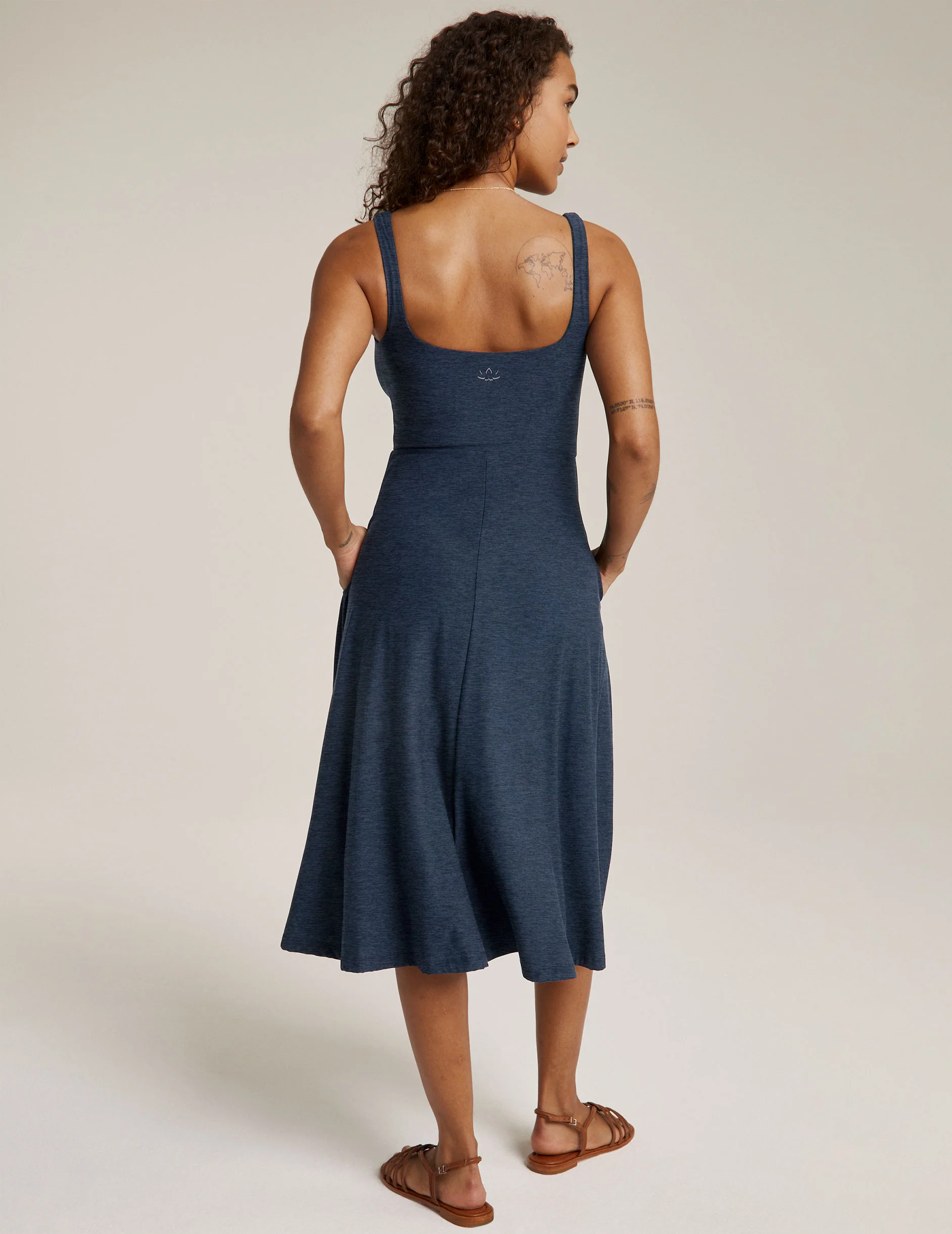 Featherweight At The Ready Square Neck Dress - Image 3