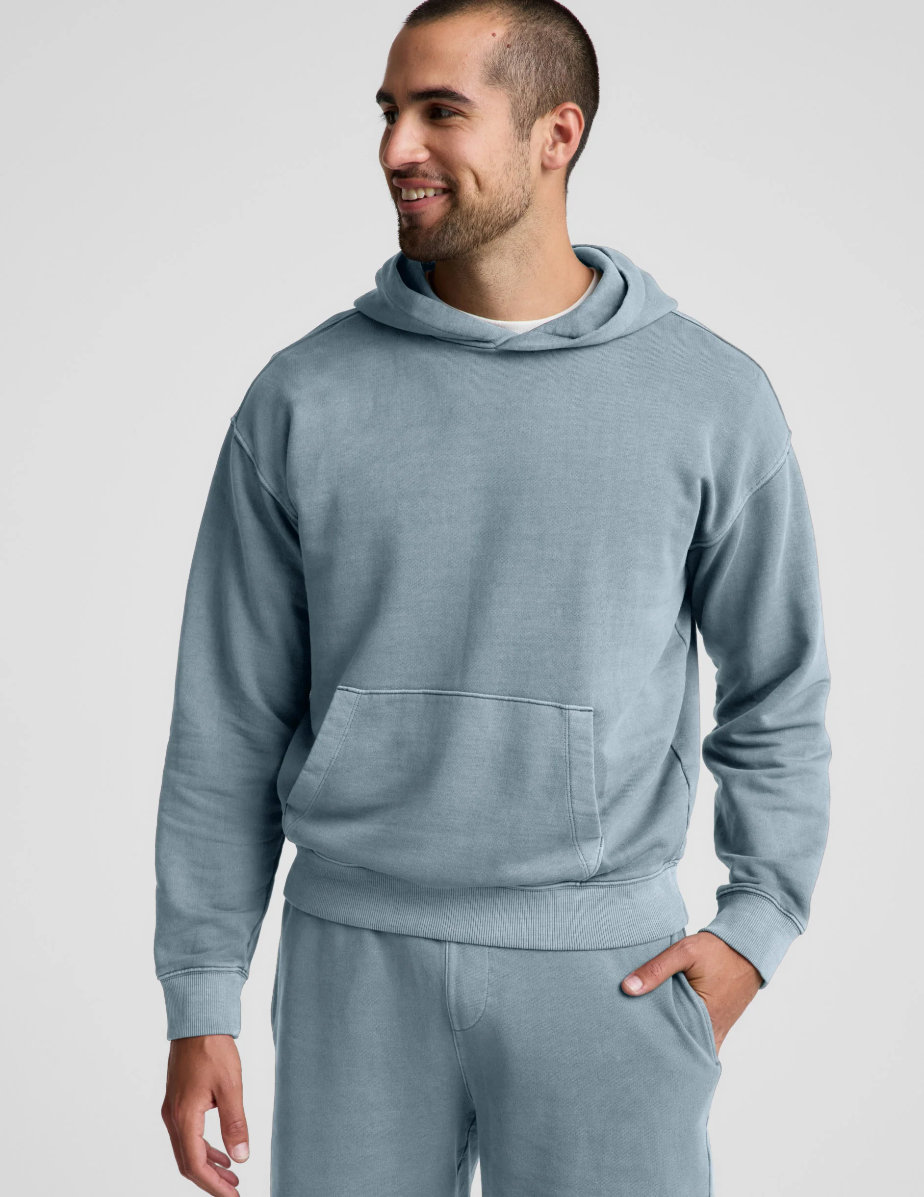 Beach Washed Terry Men's Hoodie - Image 2