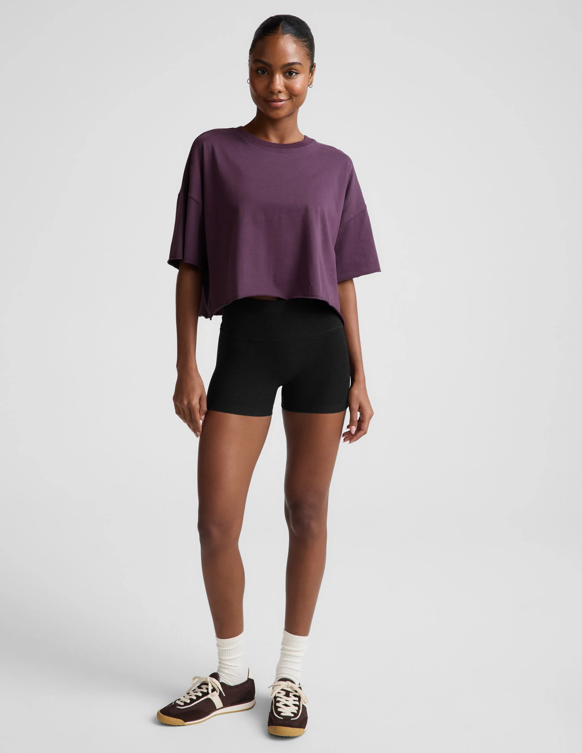 SoftKnit Better Than Ever Cropped Cotton Tee - Image 2