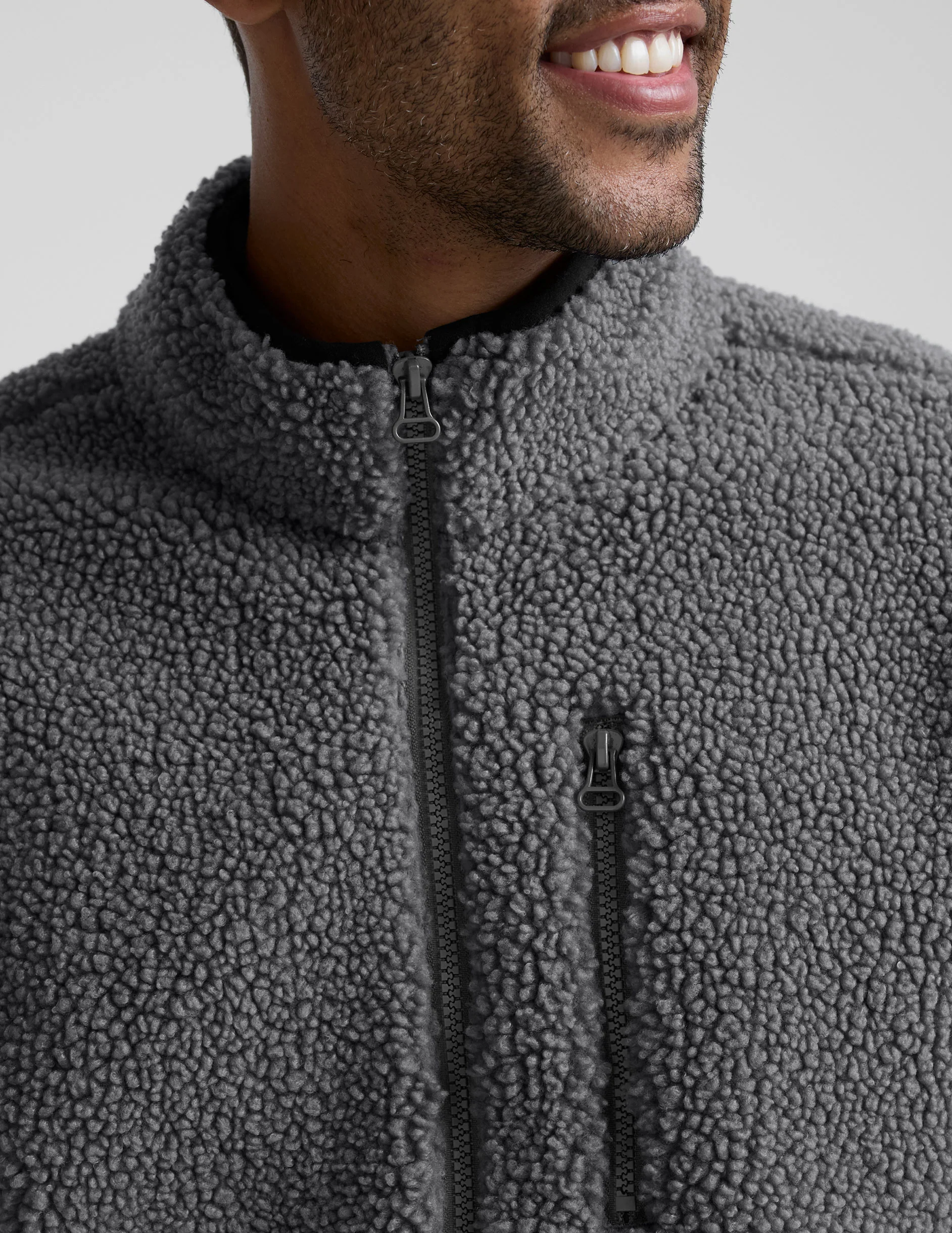 Boucle Fleece Men's Zip Jacket - Image 5