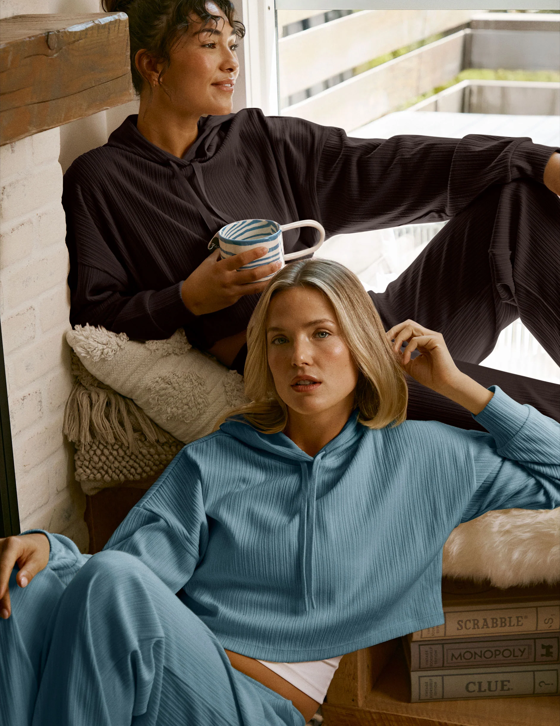 Breathe Easy Ribbed Cropped Hoodie - Image 7
