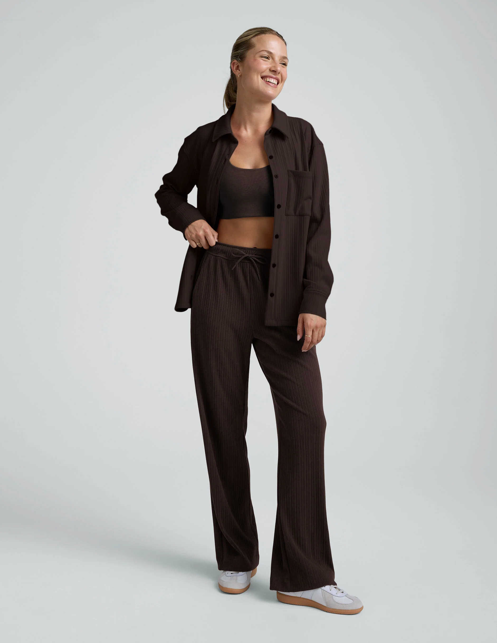 Breathe Easy Ribbed Wide Leg Pant - Image 4