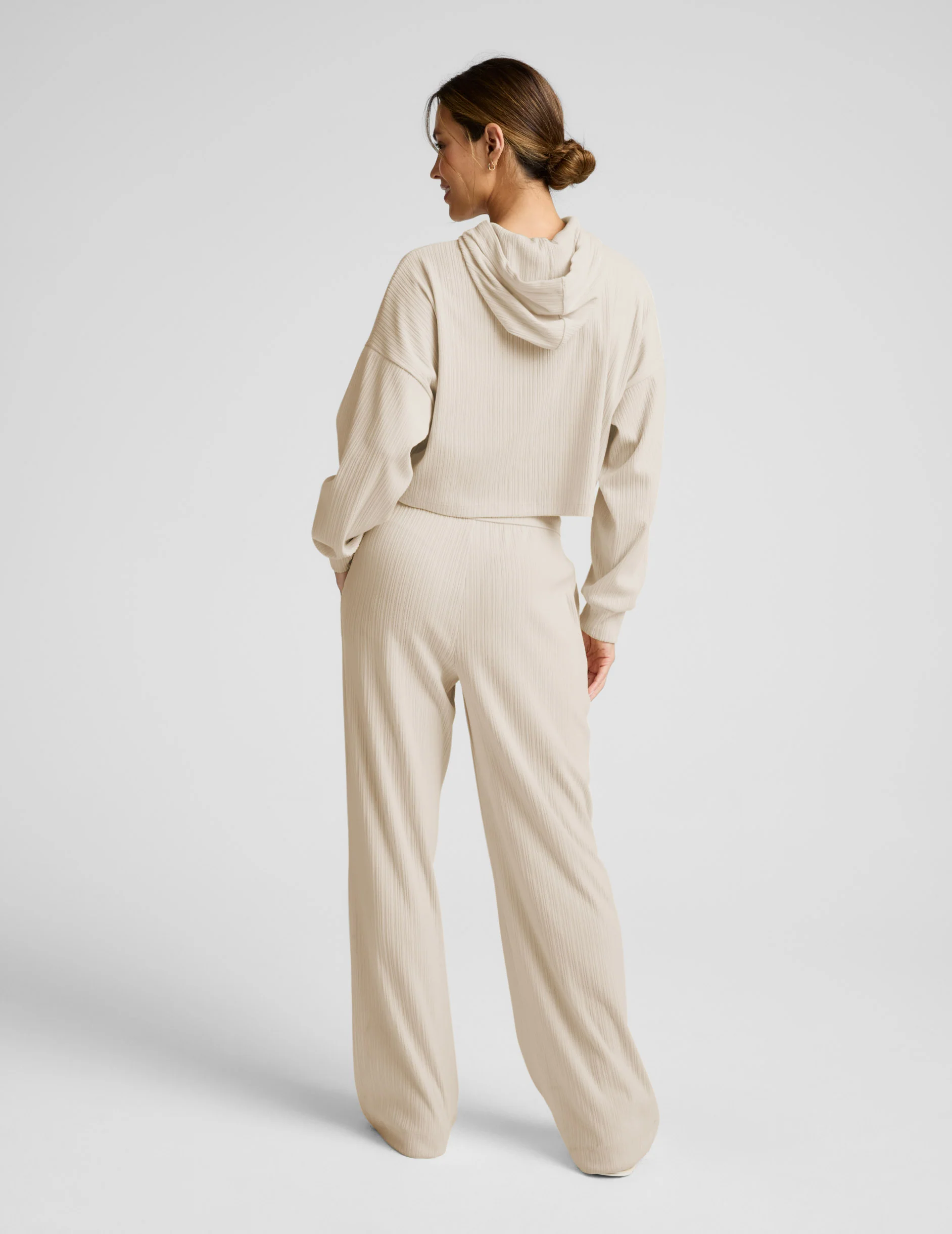 Breathe Easy Ribbed Wide Leg Pant - Image 3