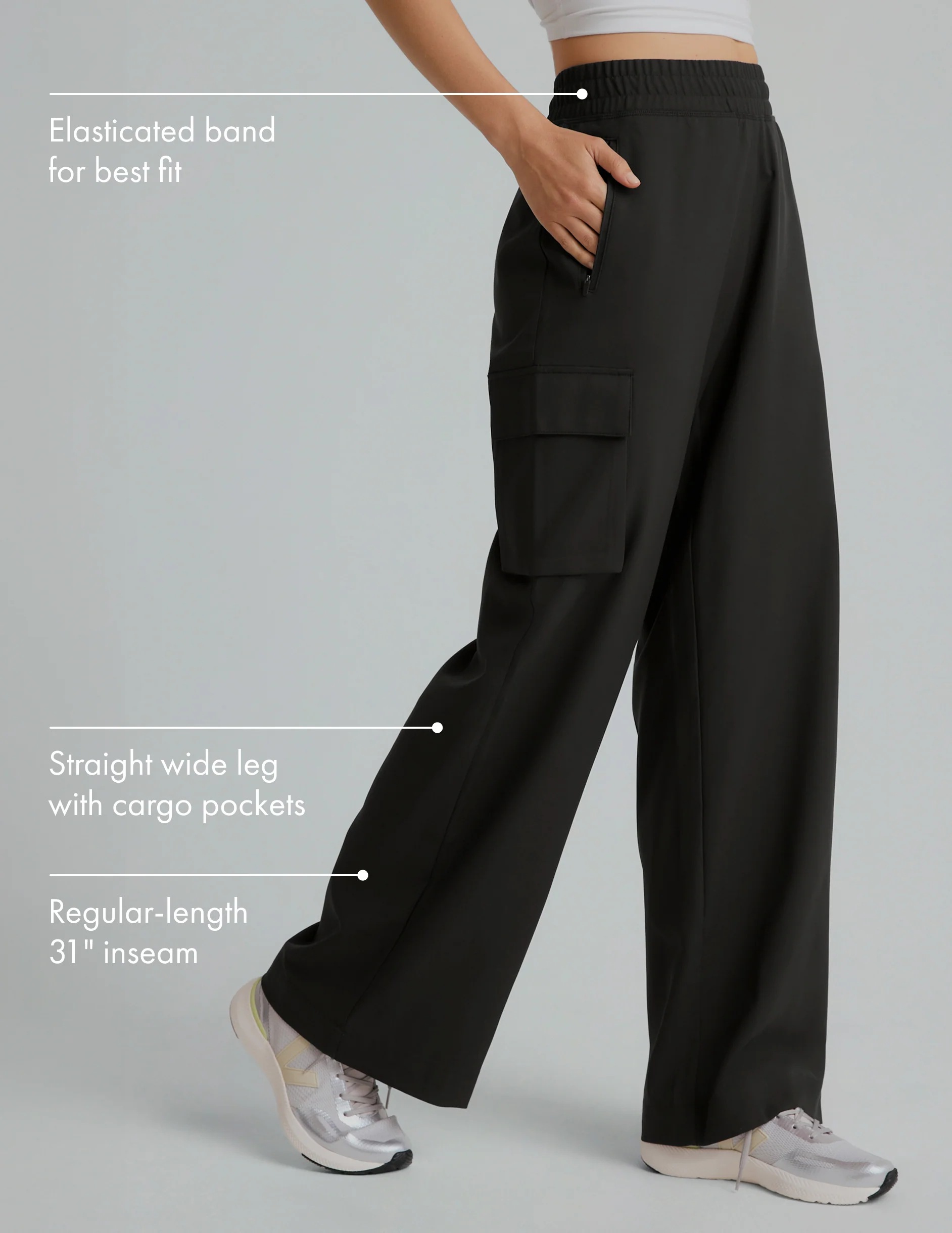 City Chic Wide Leg Cargo Pant - Image 2