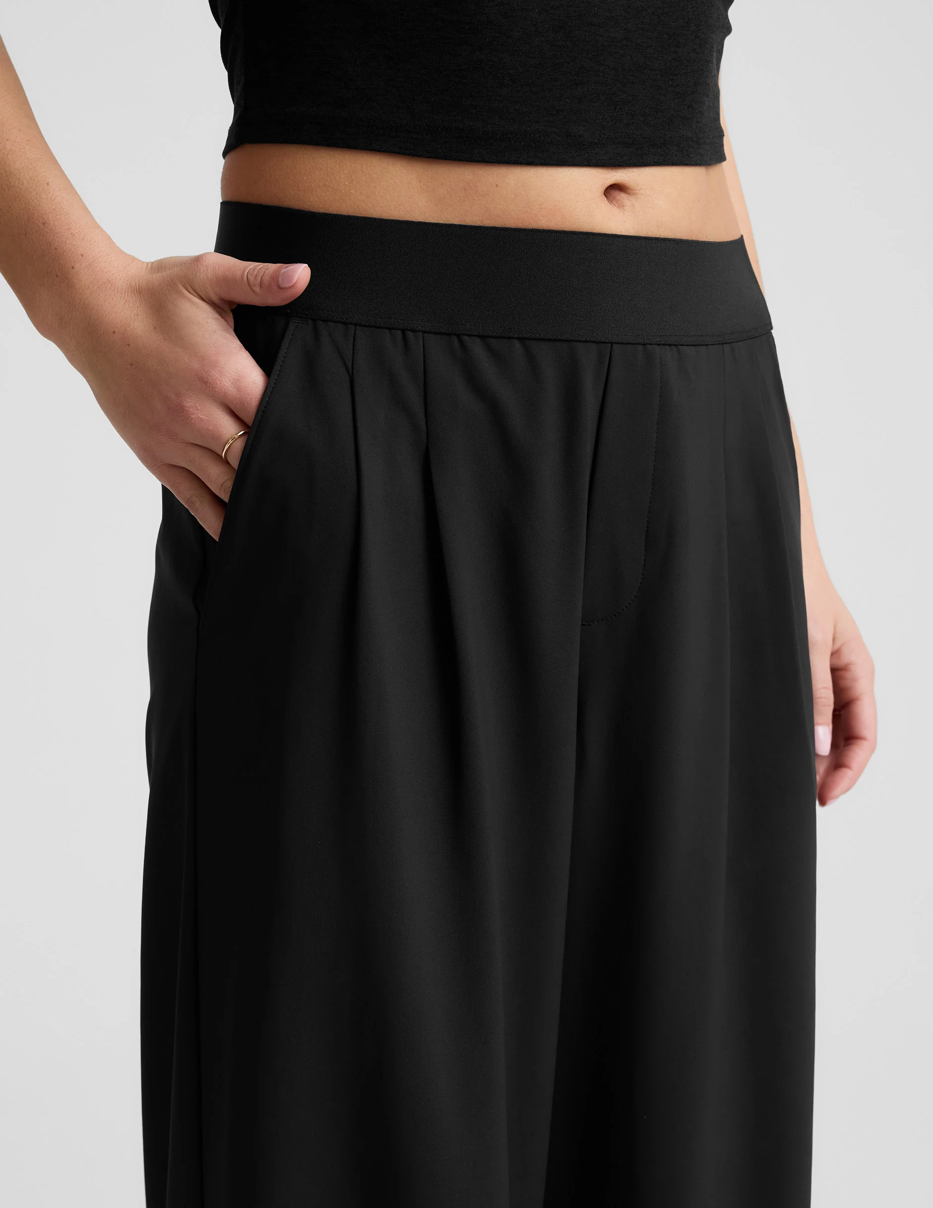 Elasticated Wide Leg Pant 29" - Image 2