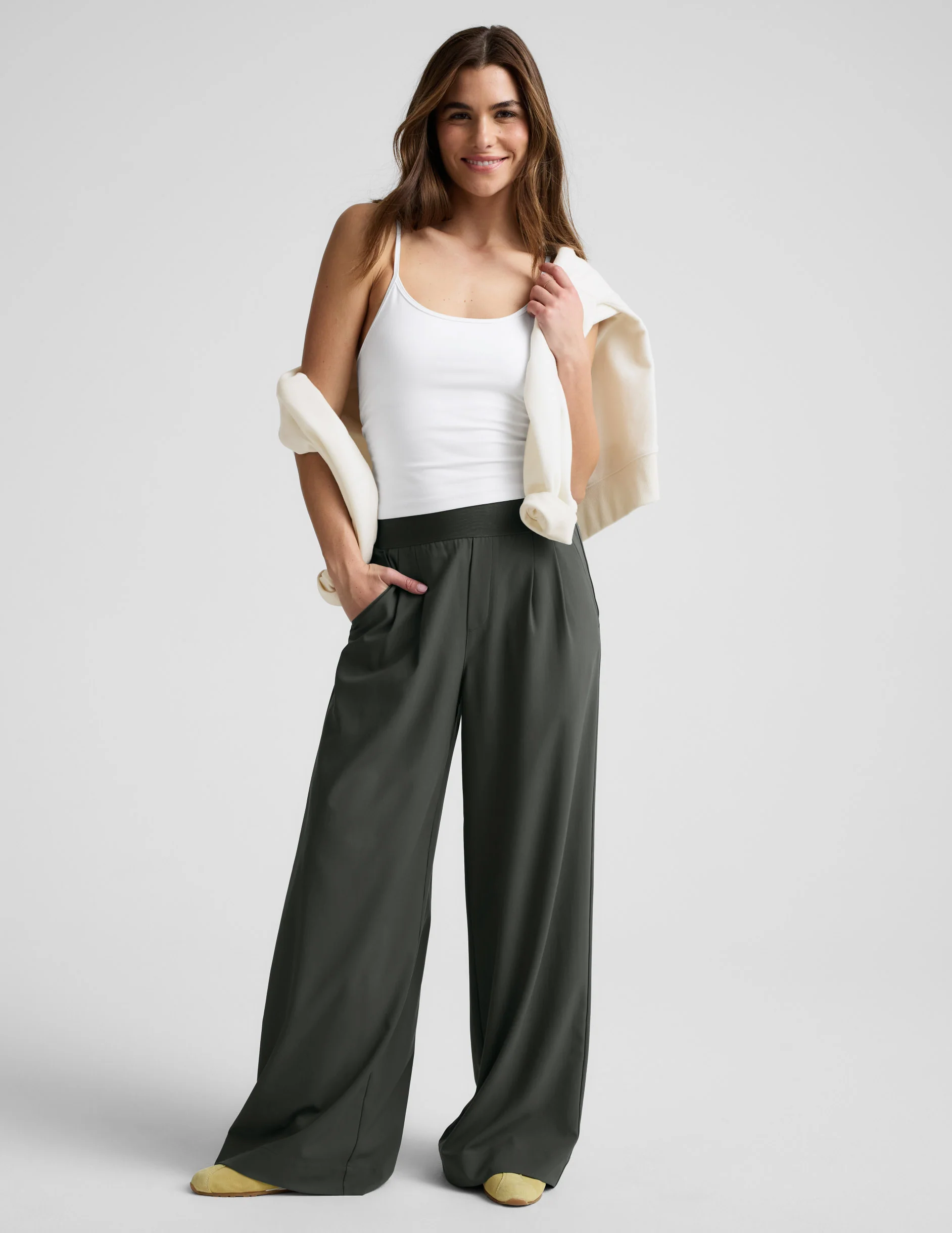 Elasticated Wide Leg Pant 29" - Image 2