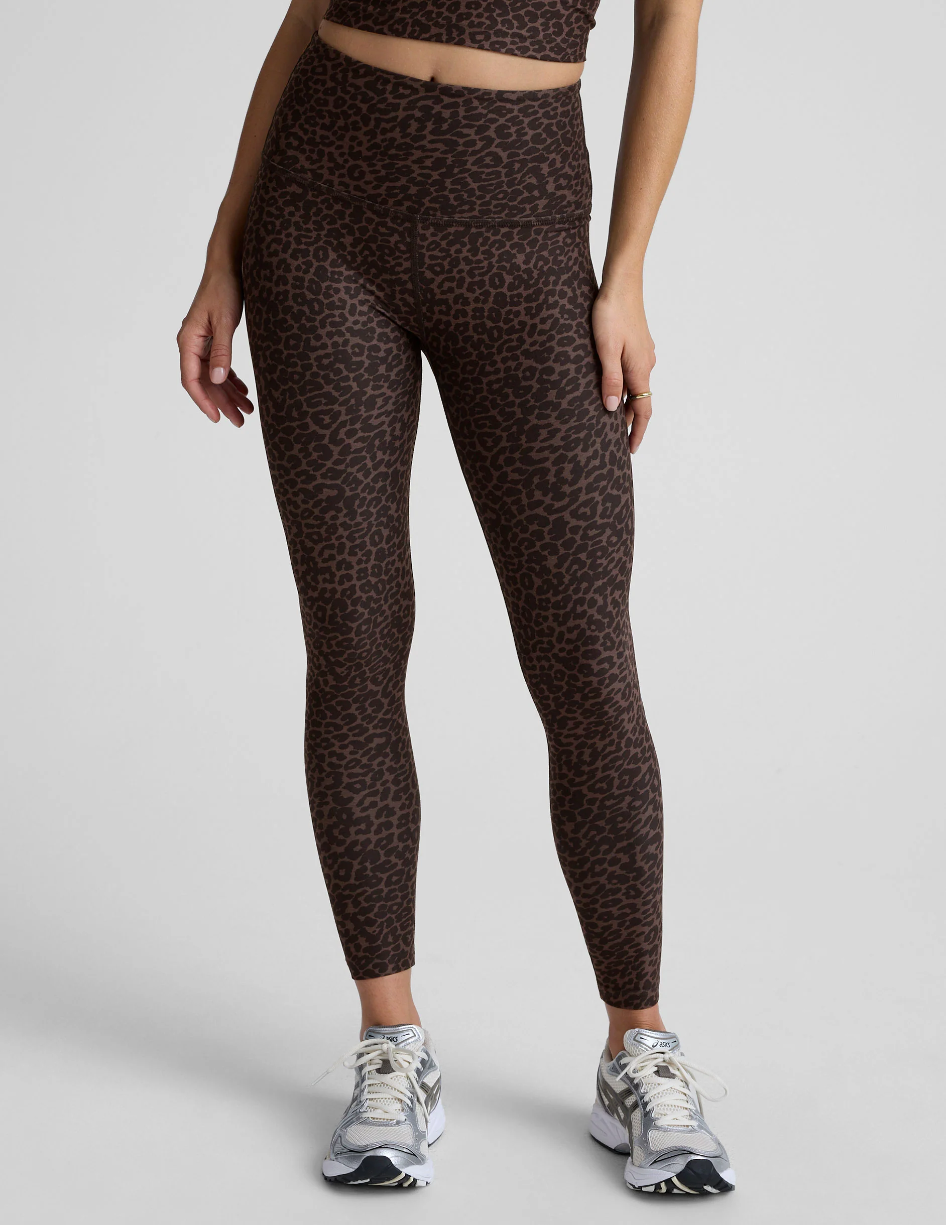 Espresso Leopard SoftMark High Waisted Midi Legging - Image 2