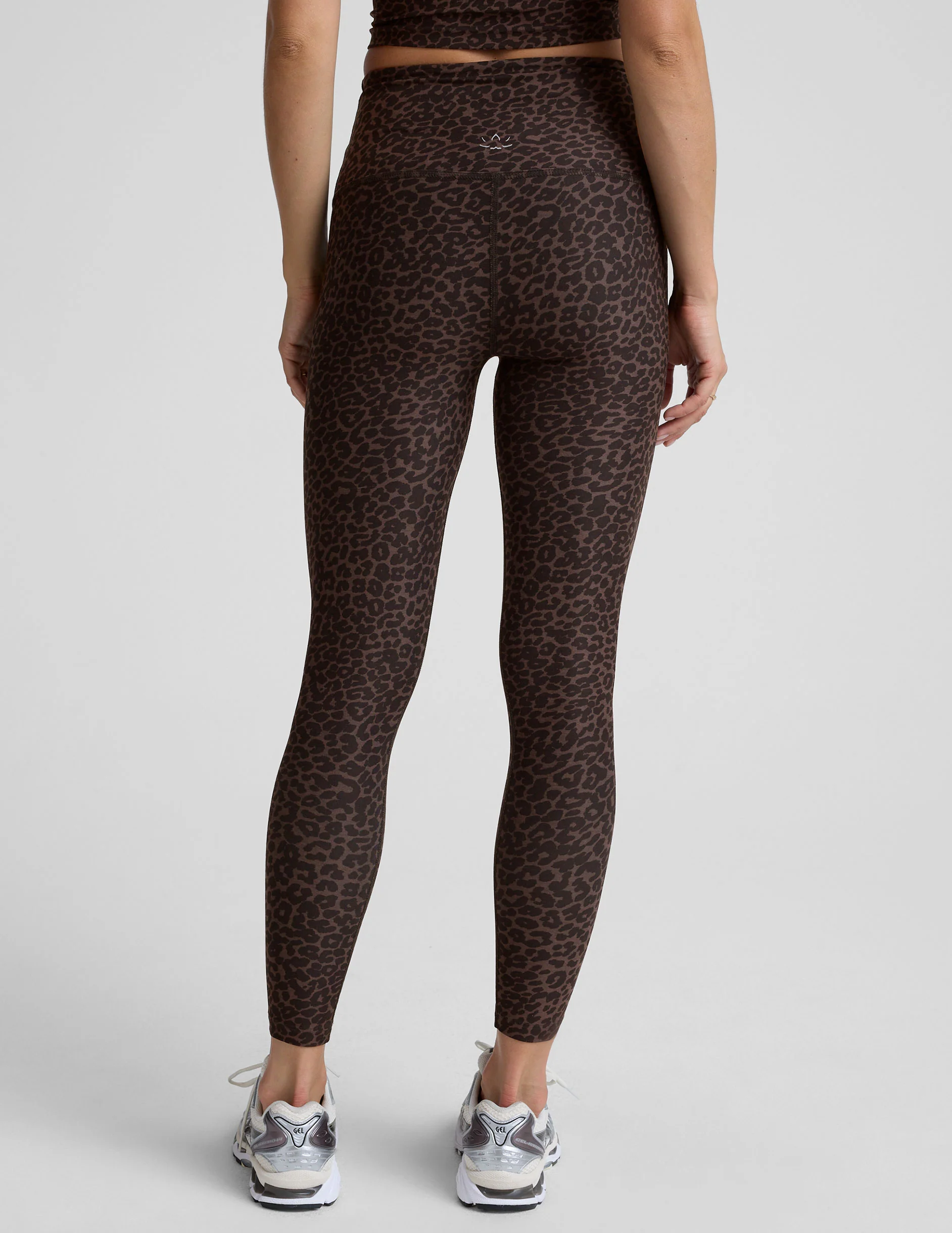 Espresso Leopard SoftMark High Waisted Midi Legging - Image 4