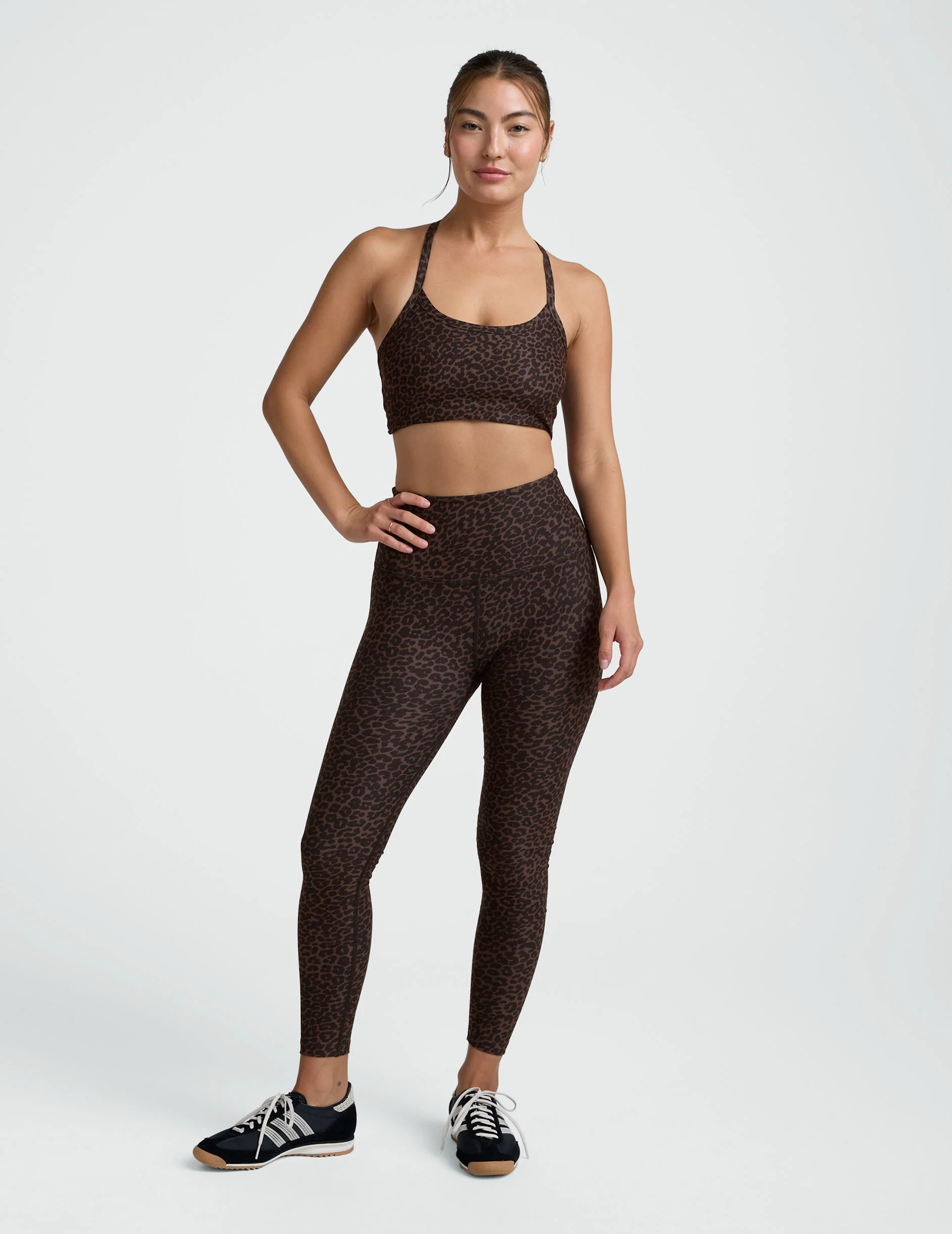 Espresso Leopard Softmark Slim Racerback Bra - Image 2