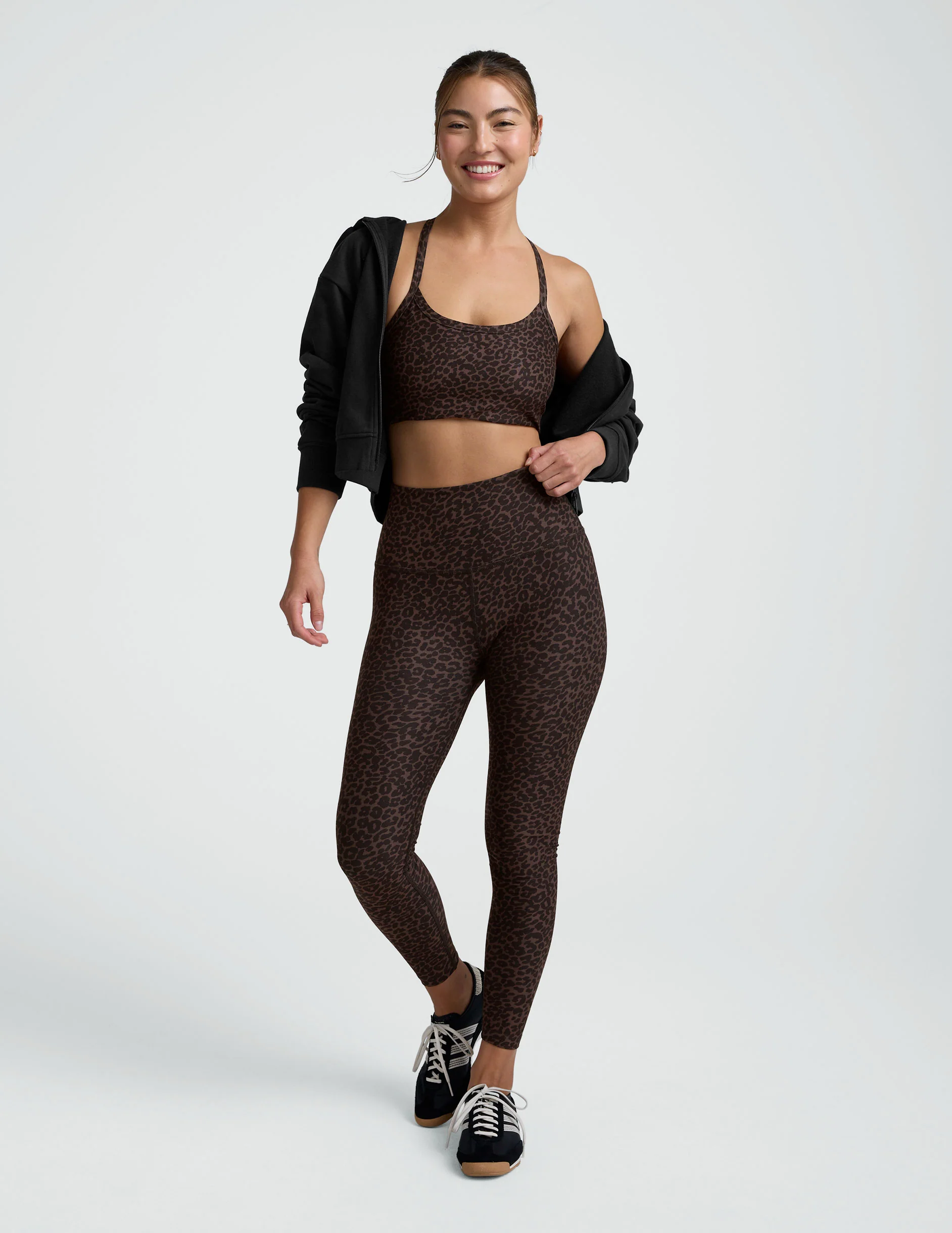 Espresso Leopard Softmark Slim Racerback Bra - Image 4