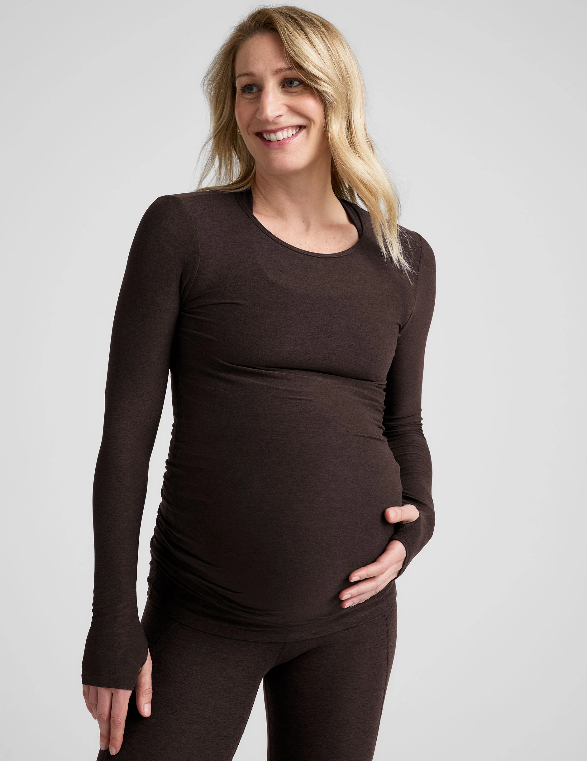 Featherweight Count On Me Maternity Crew Pullover - Image 2