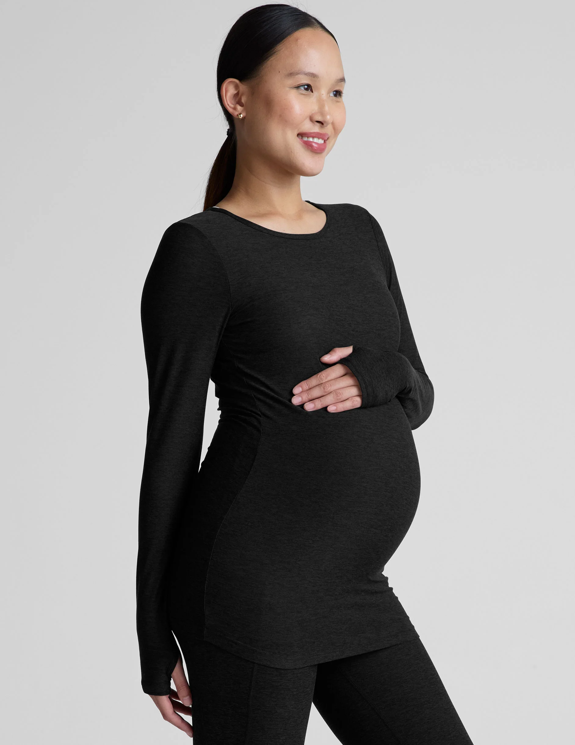 Featherweight Count On Me Maternity Crew Pullover - Image 2