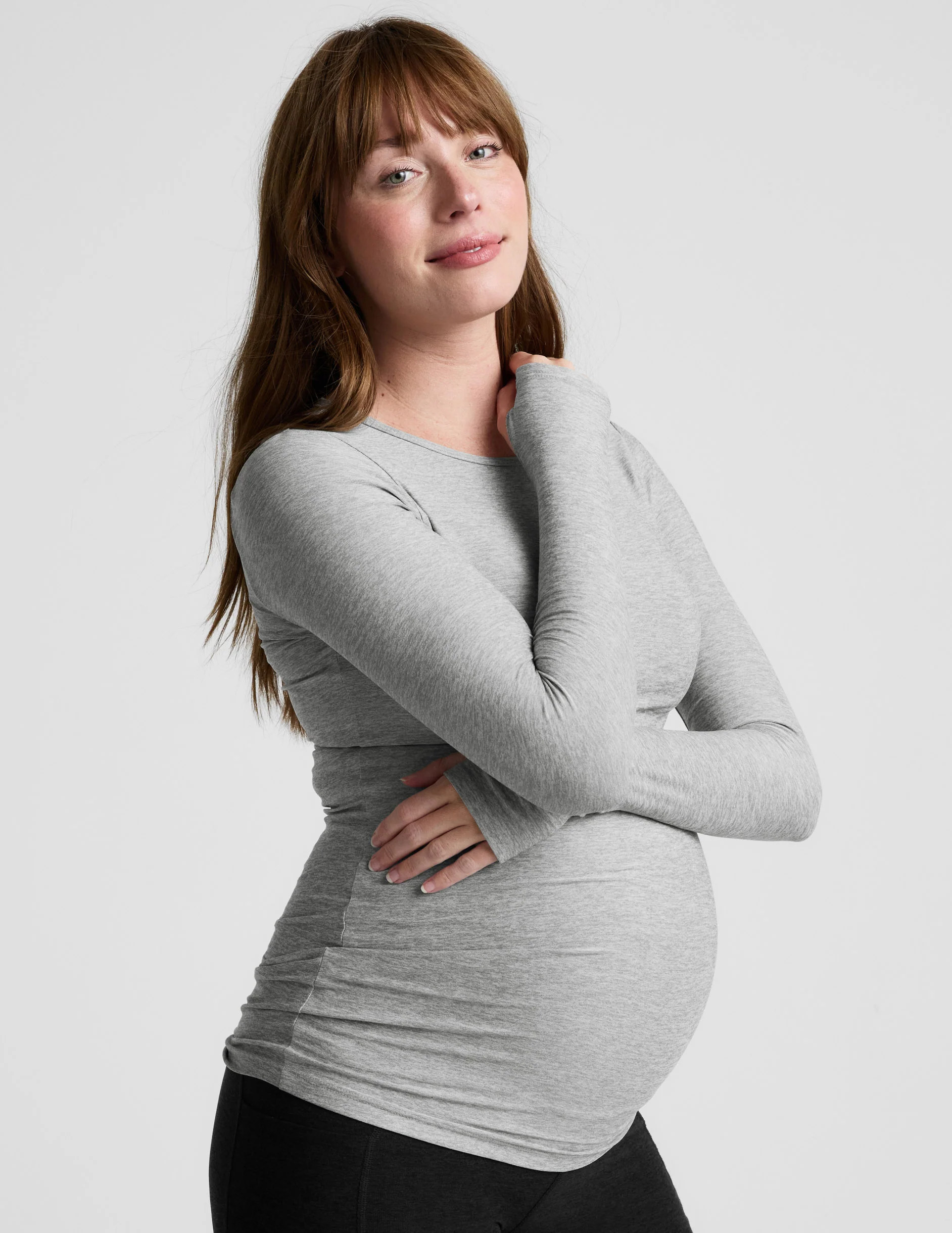 Featherweight Count On Me Maternity Crew Pullover
