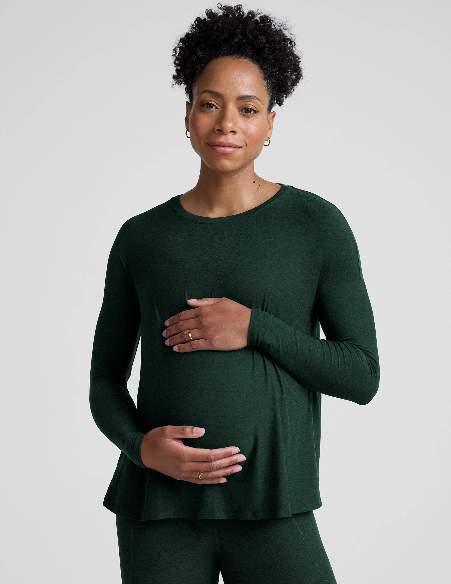Featherweight Feels Like Home Long Sleeve Maternity Top - Image 3