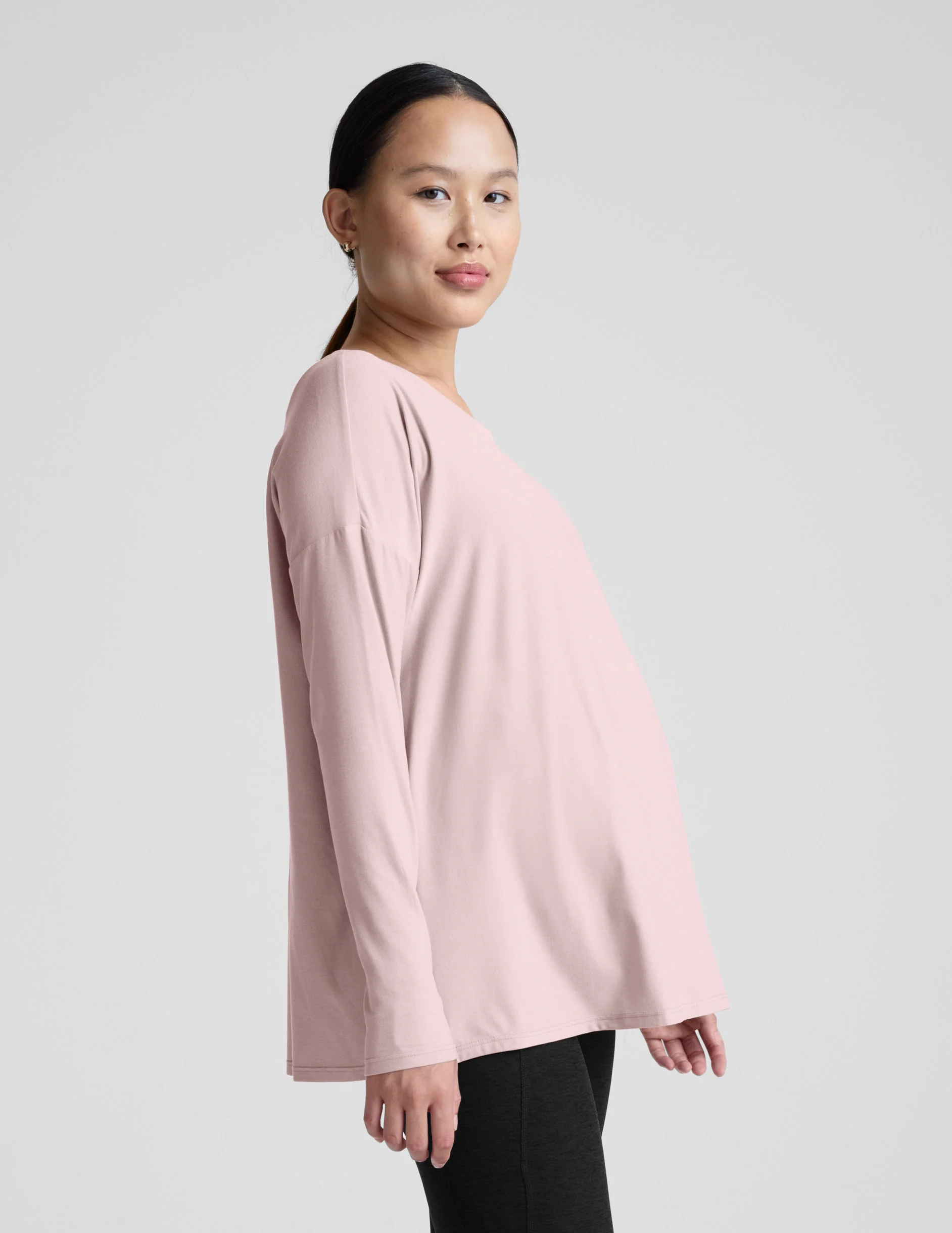 Featherweight Feels Like Home Long Sleeve Maternity Top - Image 2