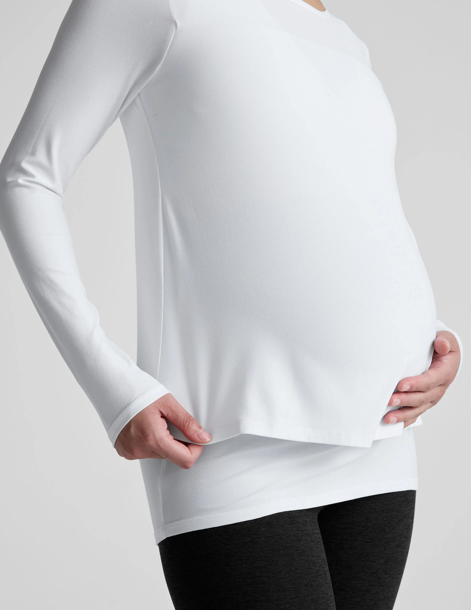 Featherweight Under Wraps Nursing Overlap Tee - Image 4