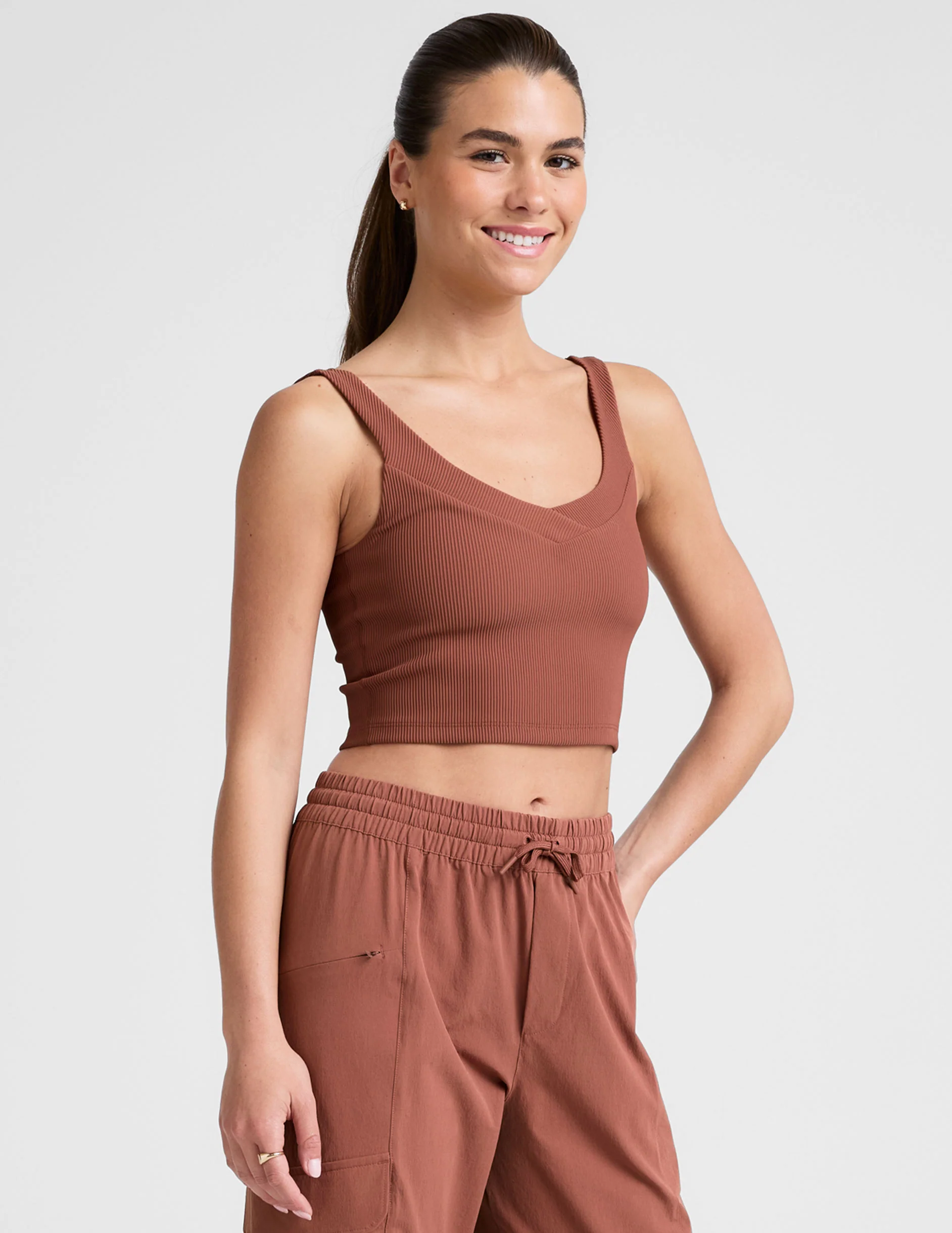 Impulse Ribbed Cropped Tank - Image 3