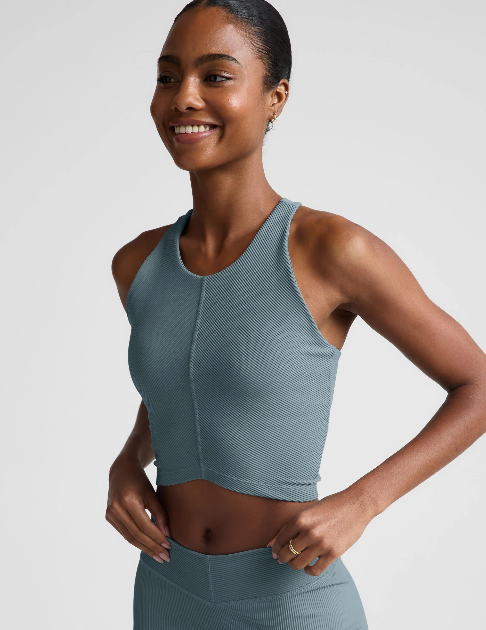 Impulse Ribbed High Neck Tank - Image 3