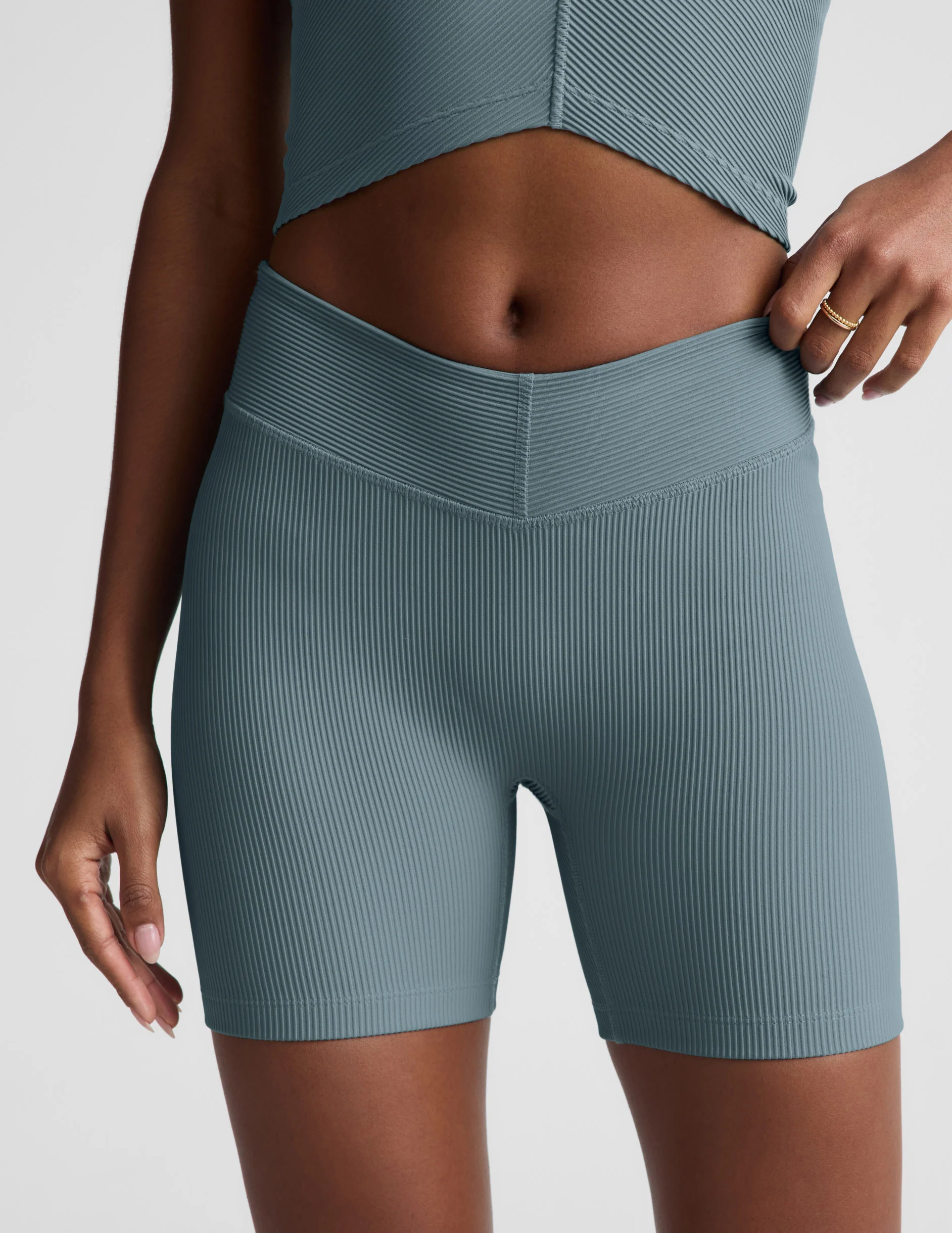 Impulse Ribbed V-Waist 5" Biker Short - Image 3