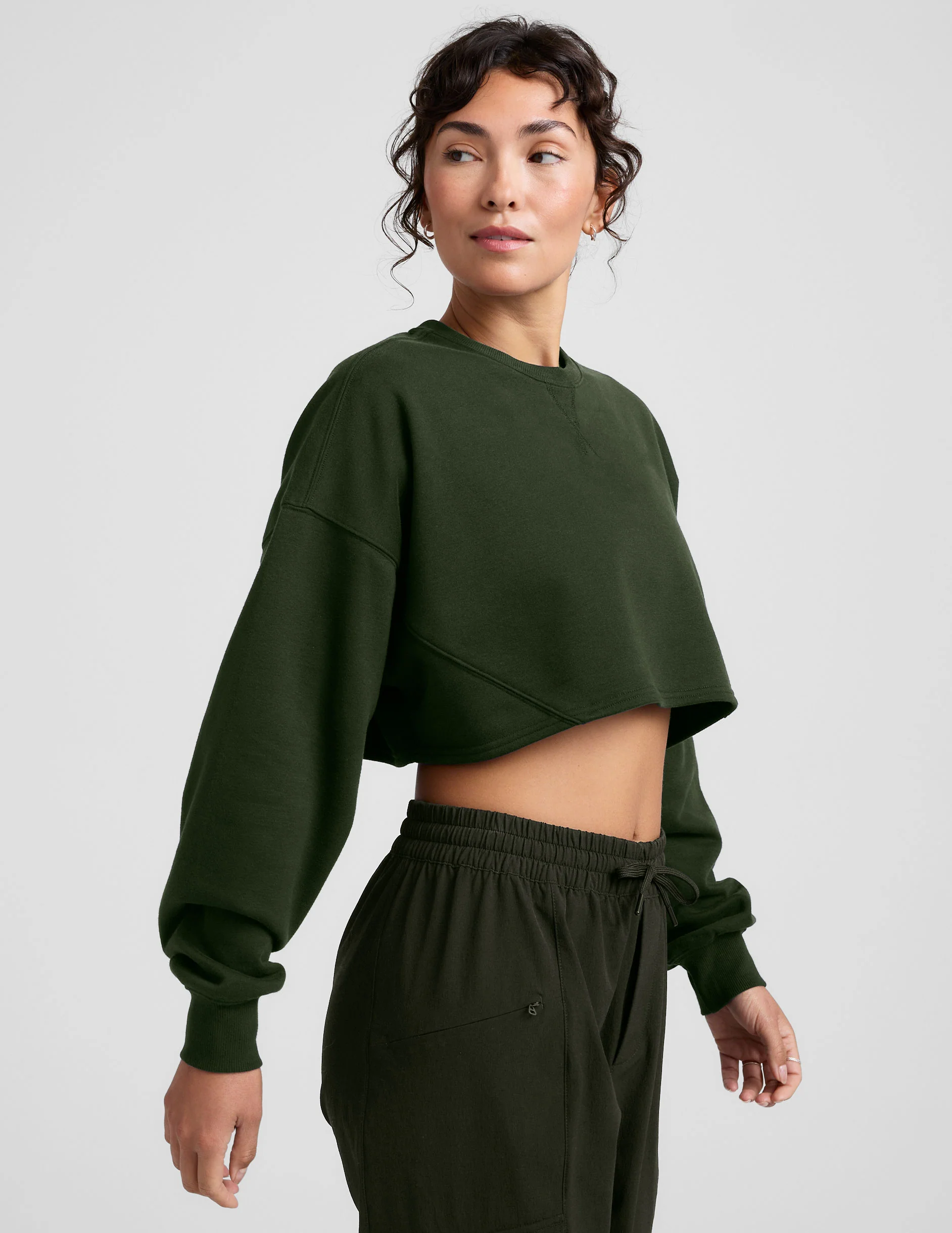 LuxeFleece™ Cropped Sweatshirt - Image 2