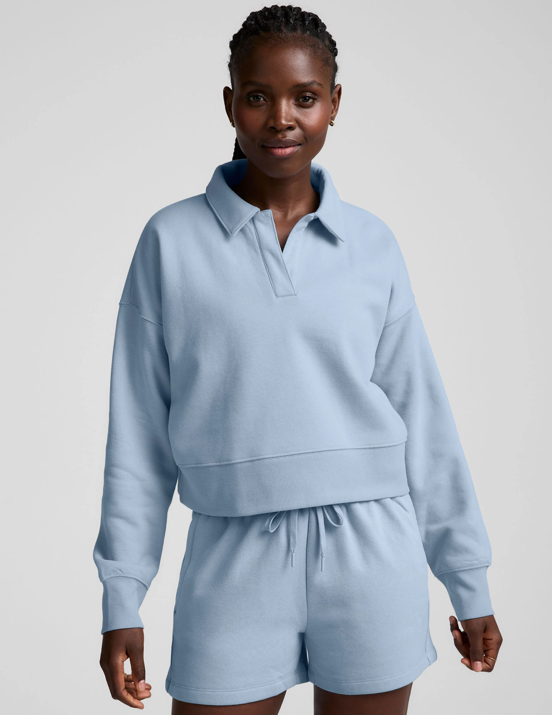 LuxeFleece™ Collared Sweatshirt