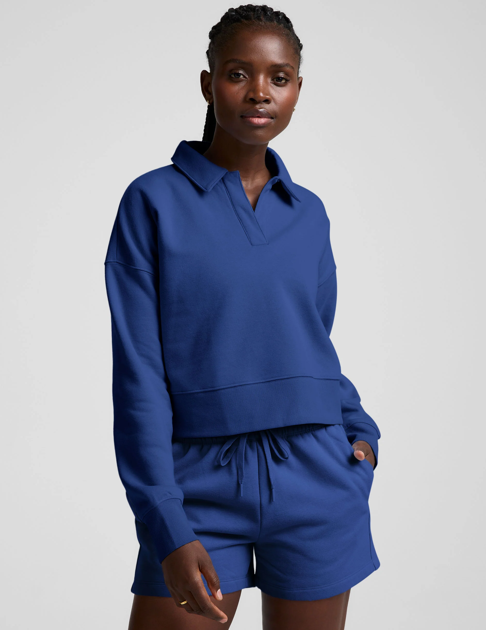 LuxeFleece™ Collared Sweatshirt - Image 2