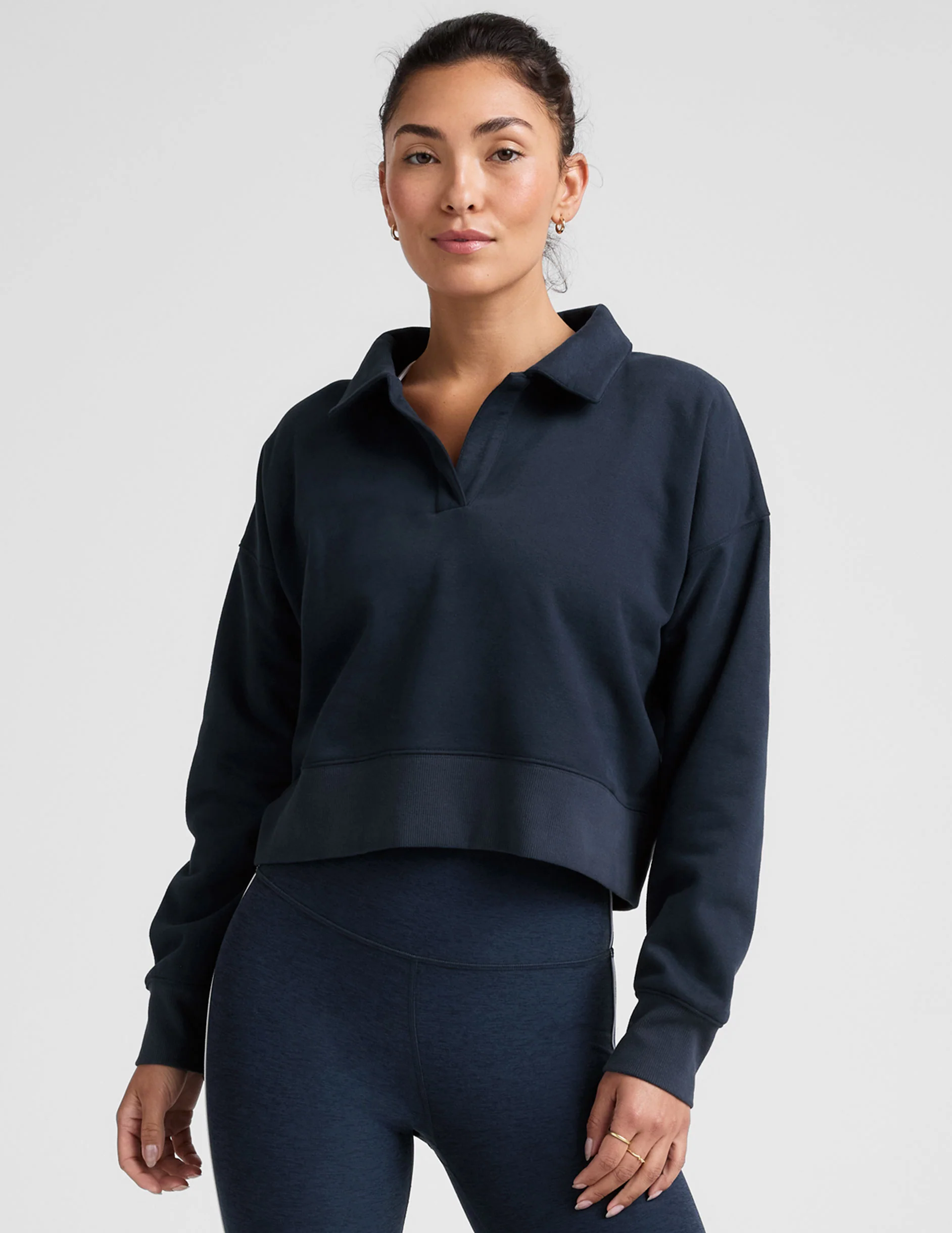 LuxeFleece™ Collared Sweatshirt - Image 3