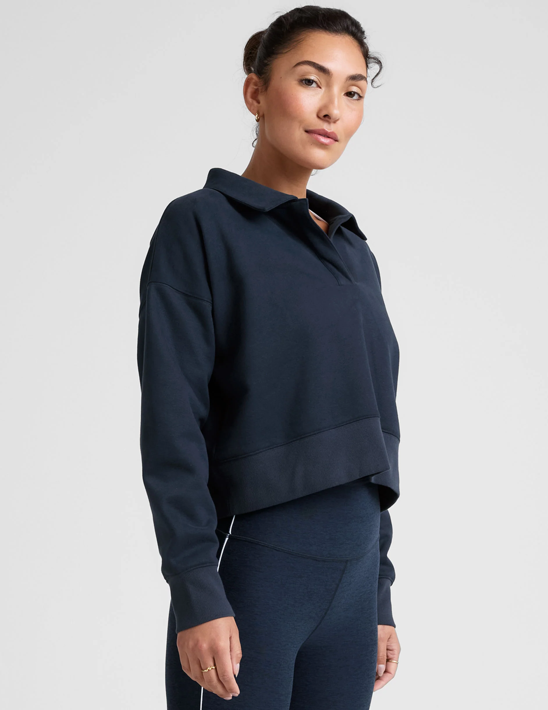 LuxeFleece™ Collared Sweatshirt - Image 4