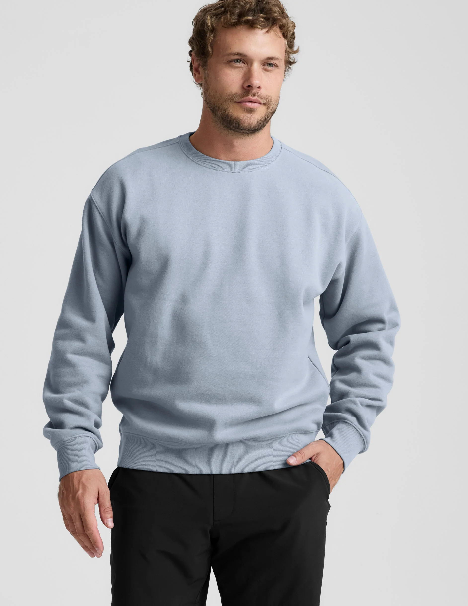 LuxeFleece™ Men's Crewneck Pullover - Image 2