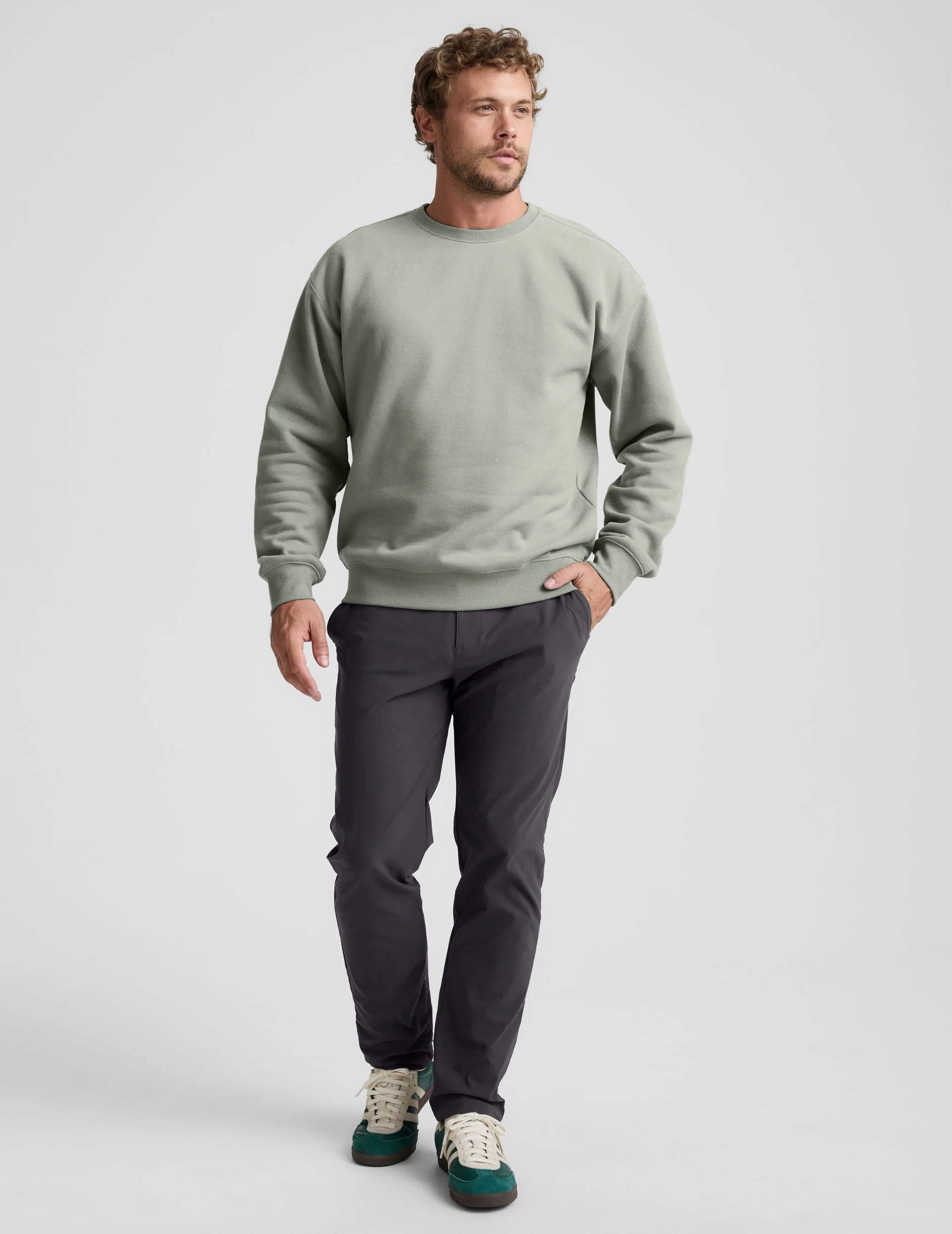 LuxeFleece™ Men's Crewneck Pullover - Image 2