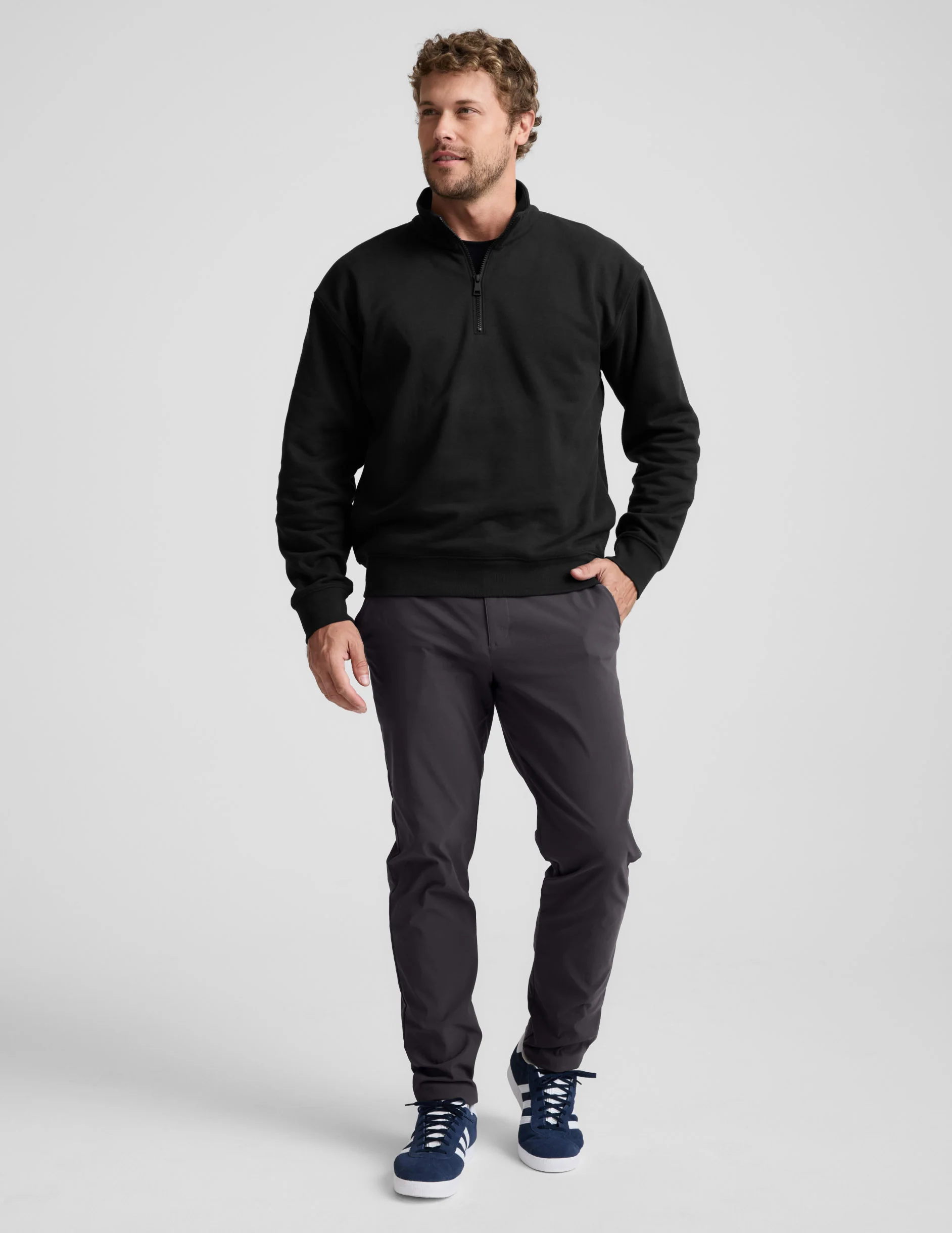 LuxeFleece™ Men's Half Zip Pullover - Image 3
