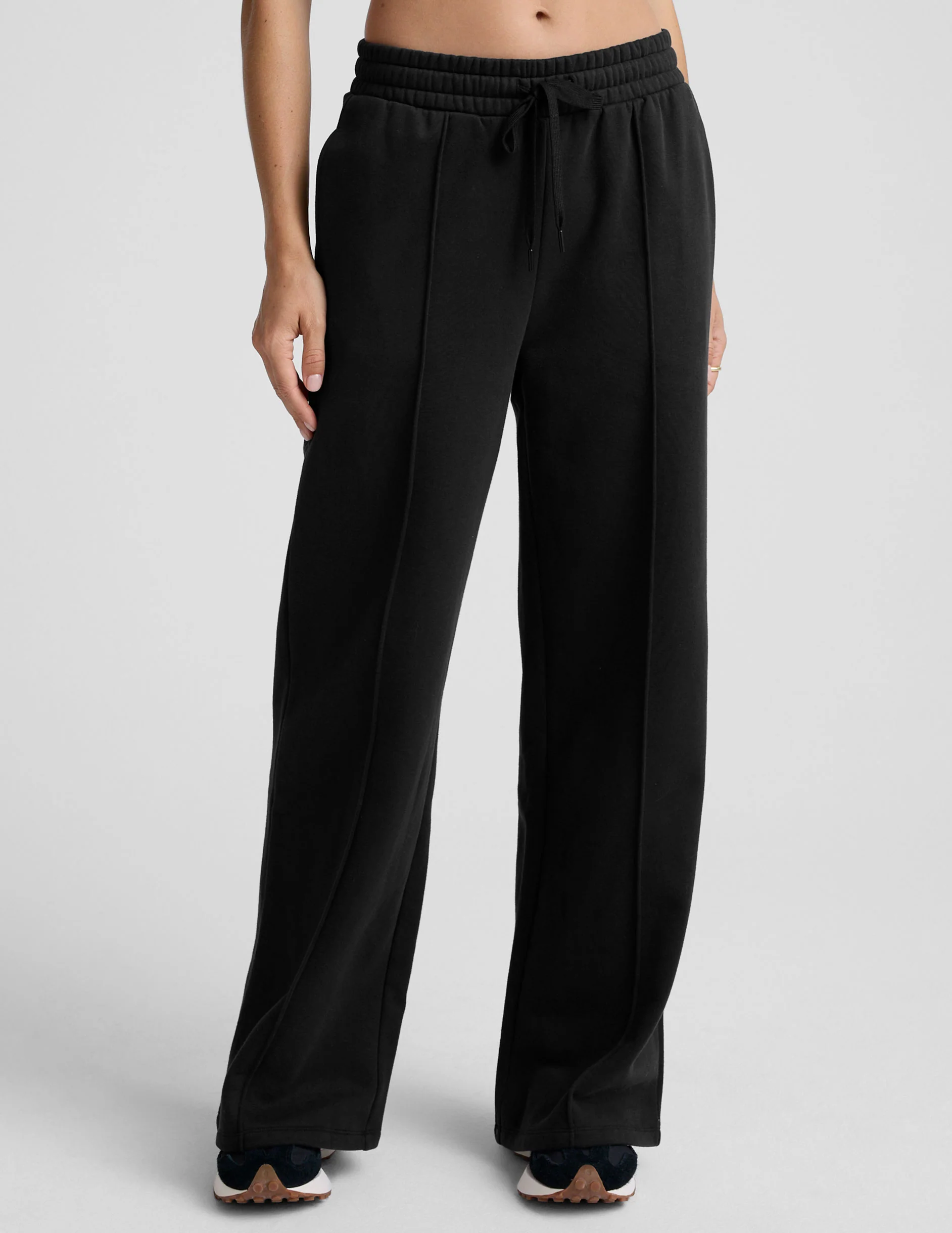 LuxeFleece™ Pintuck Wide Leg Pant - Image 2