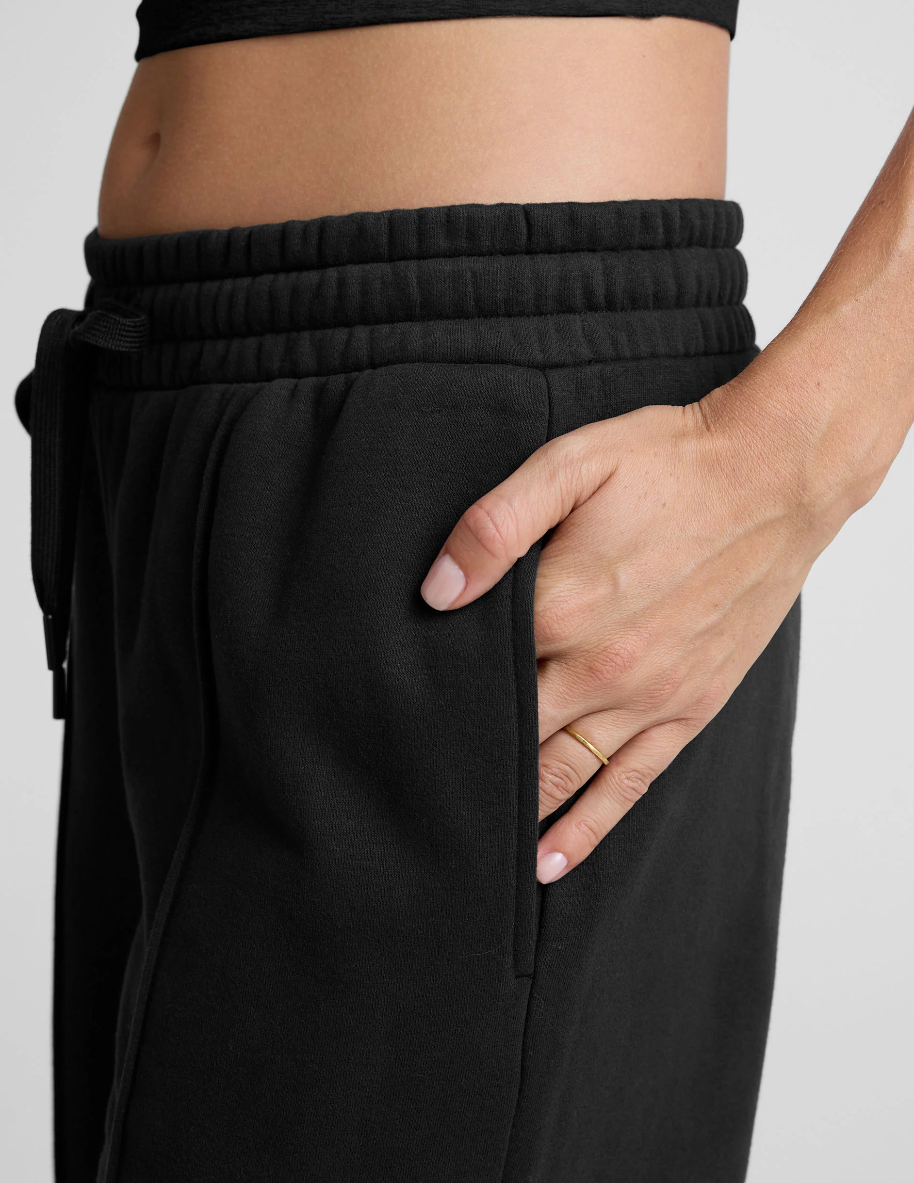 LuxeFleece™ Pintuck Wide Leg Pant - Image 5