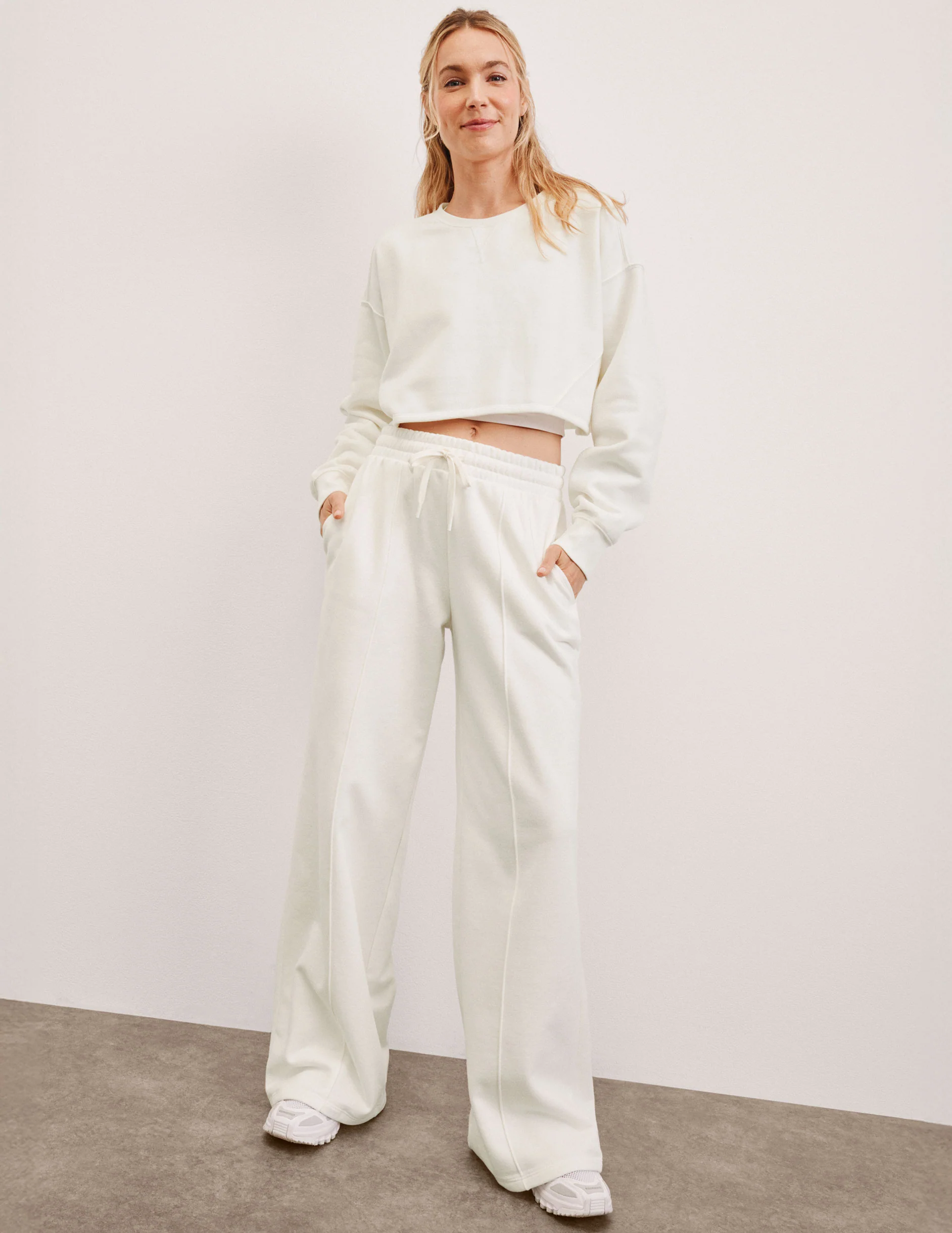 LuxeFleece™ Pintuck Wide Leg Pant - Image 3