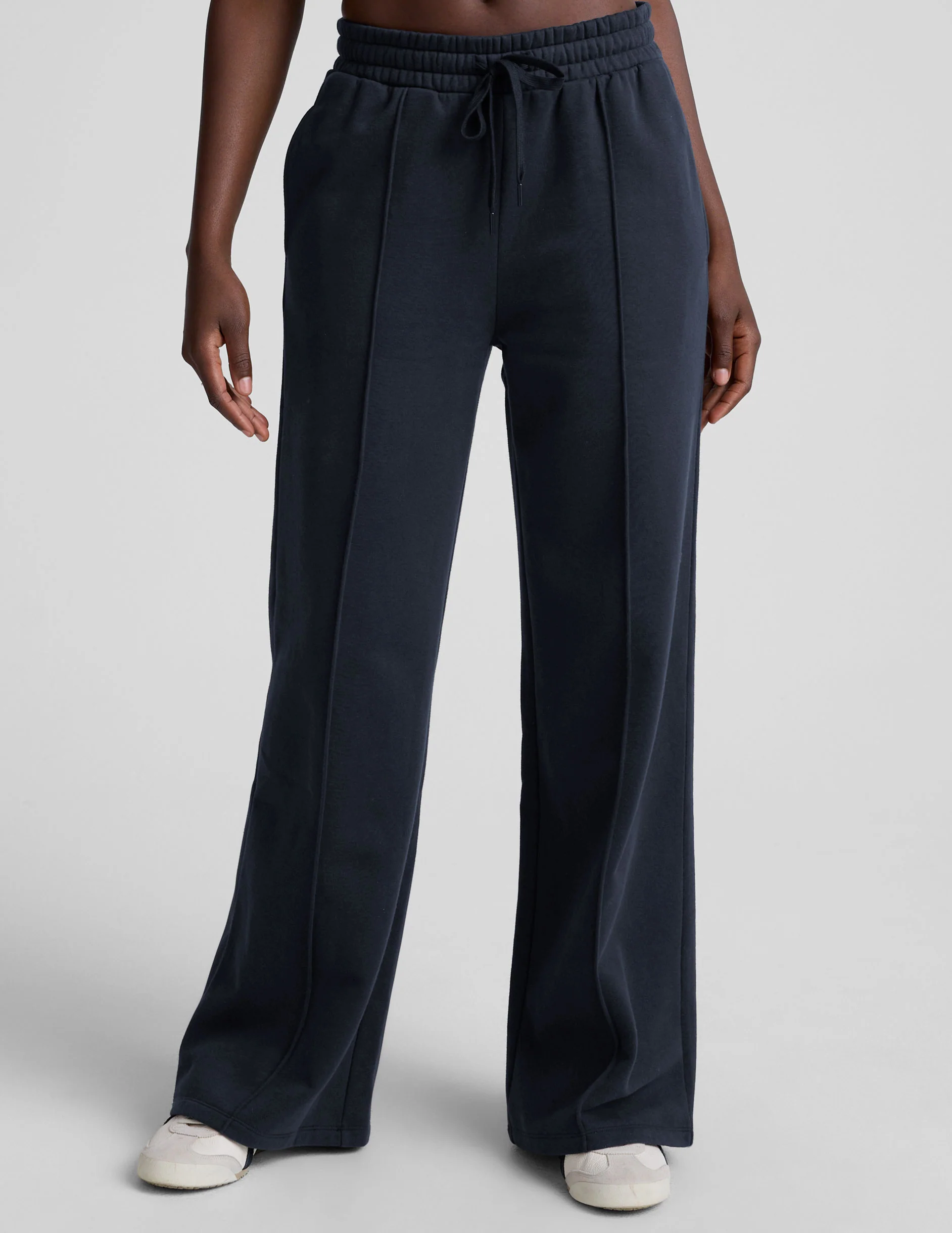 LuxeFleece™ Pintuck Wide Leg Pant - Image 3