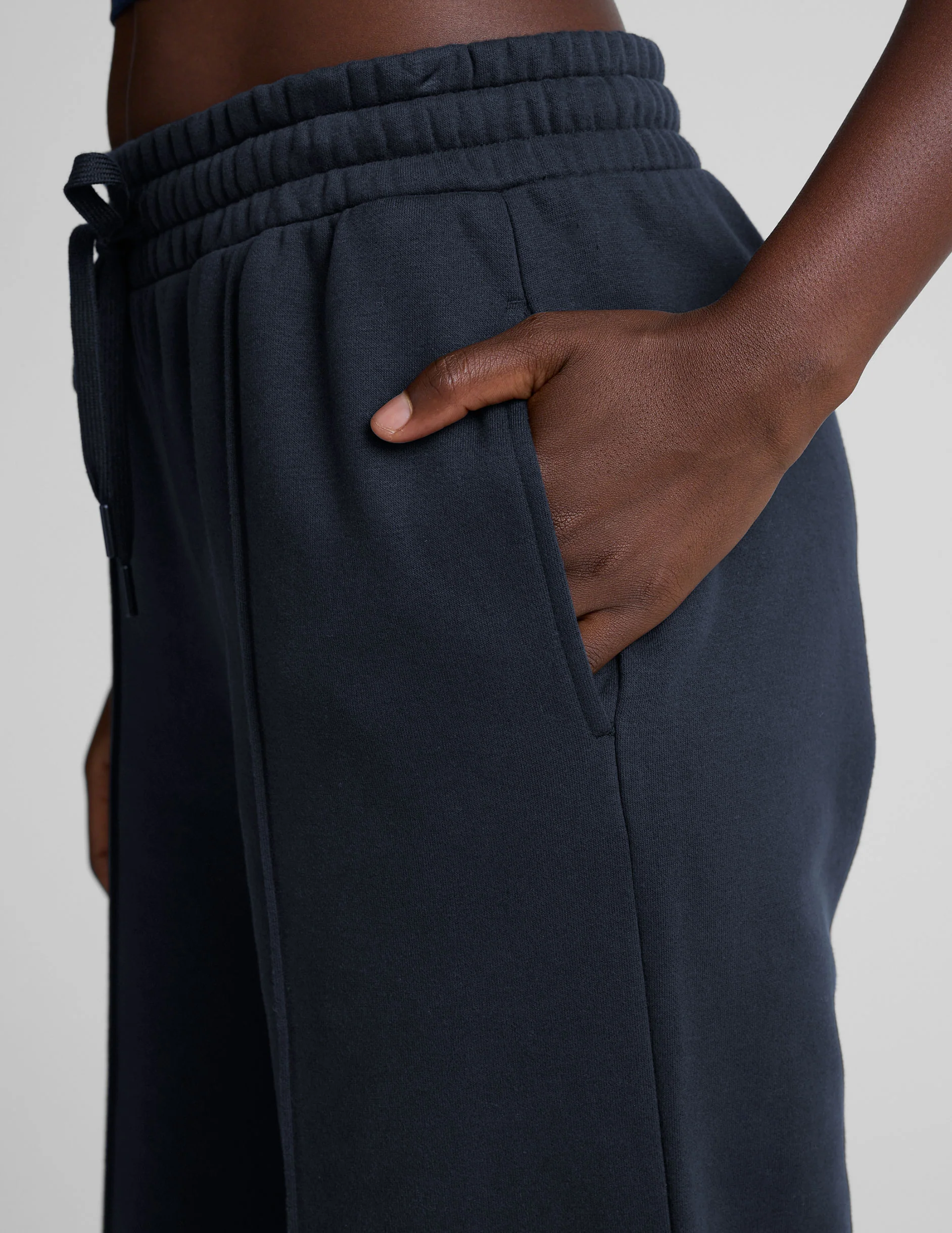 LuxeFleece™ Pintuck Wide Leg Pant - Image 5