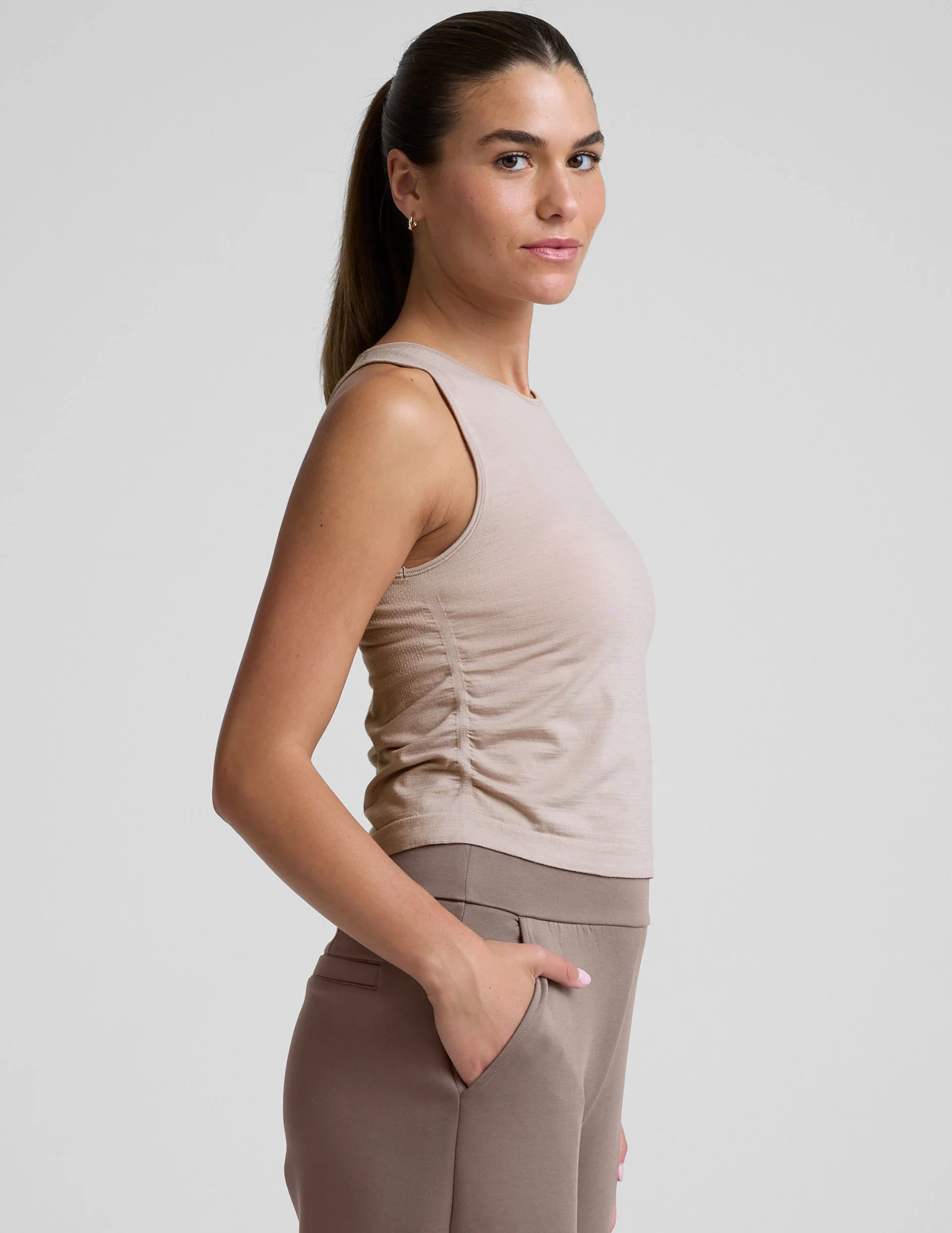 LuxeKnit Merino Wool Racerback Tank - Image 2