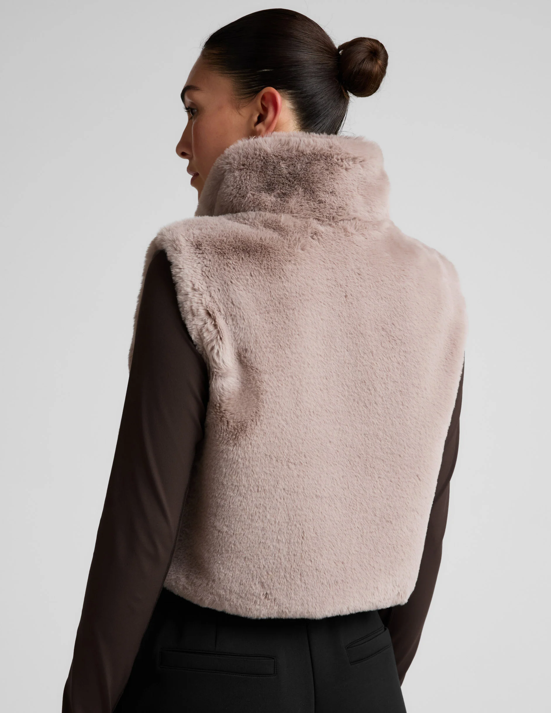 On The List Faux Fur Vest - Image 3