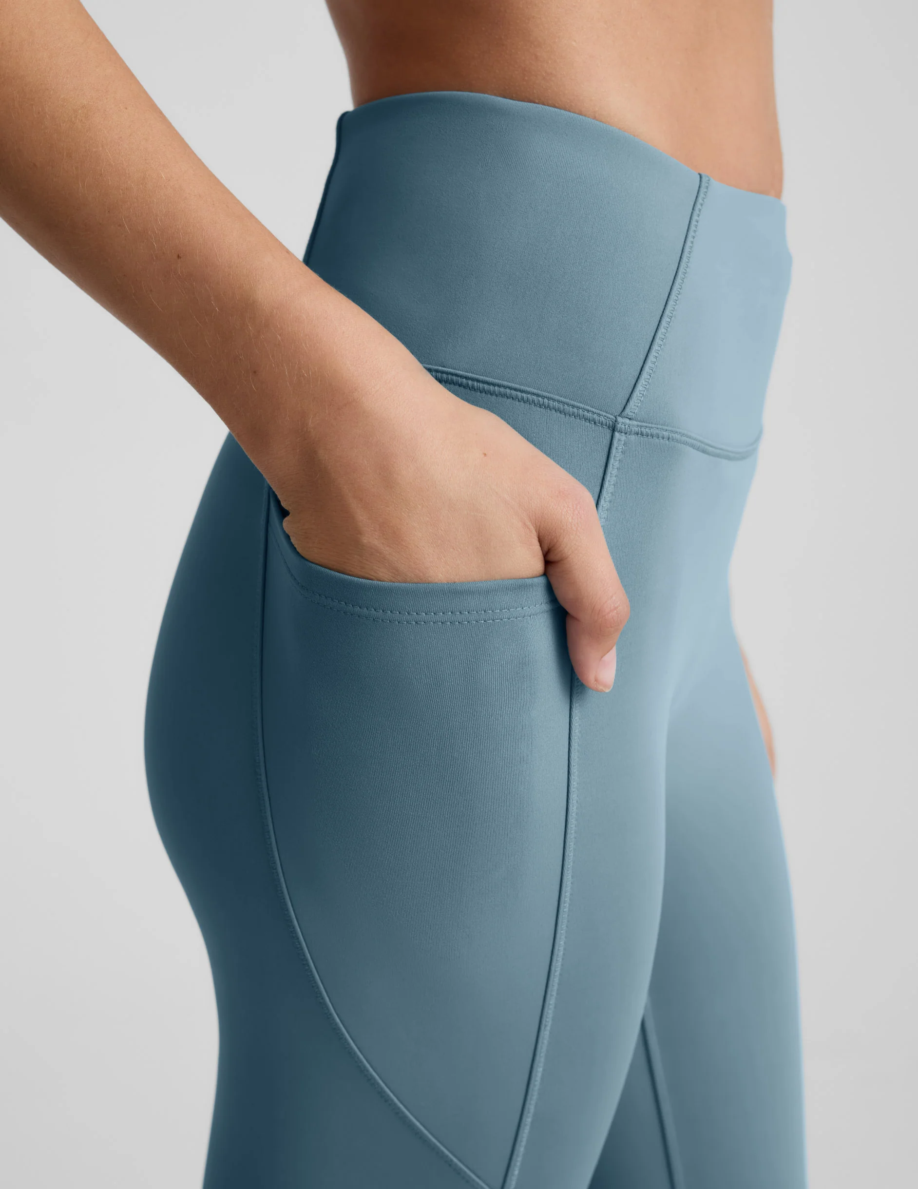 Pacer Fleece-Backed Zip Pocket Full Length Legging - Image 2