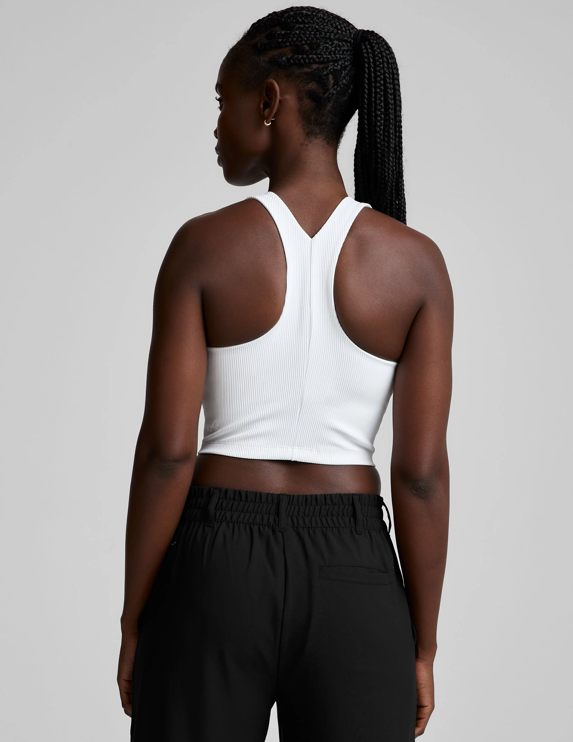 Refocus Ribbed Cropped Tank - Image 2