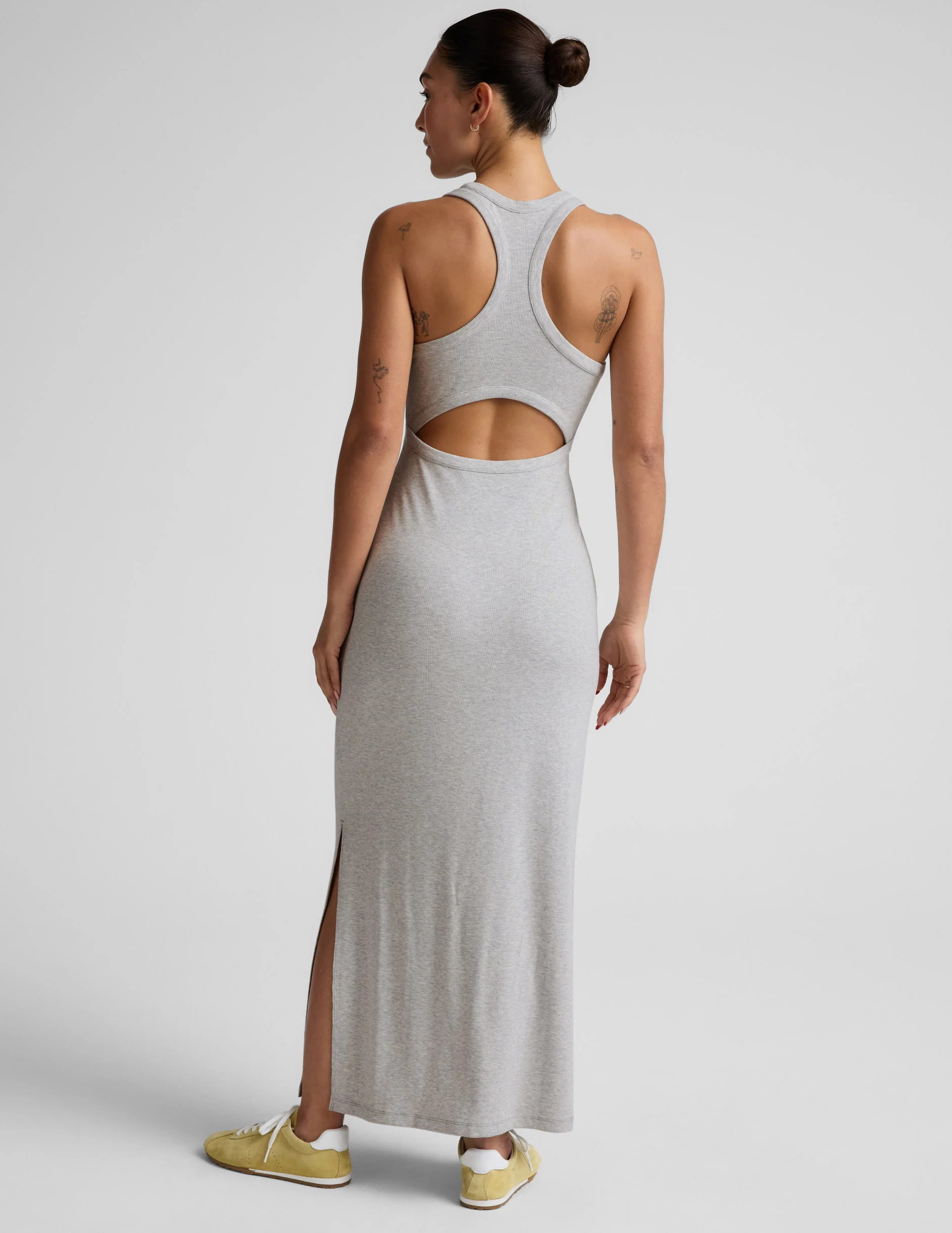 Ribbed High Neck Maxi Dress - Image 4