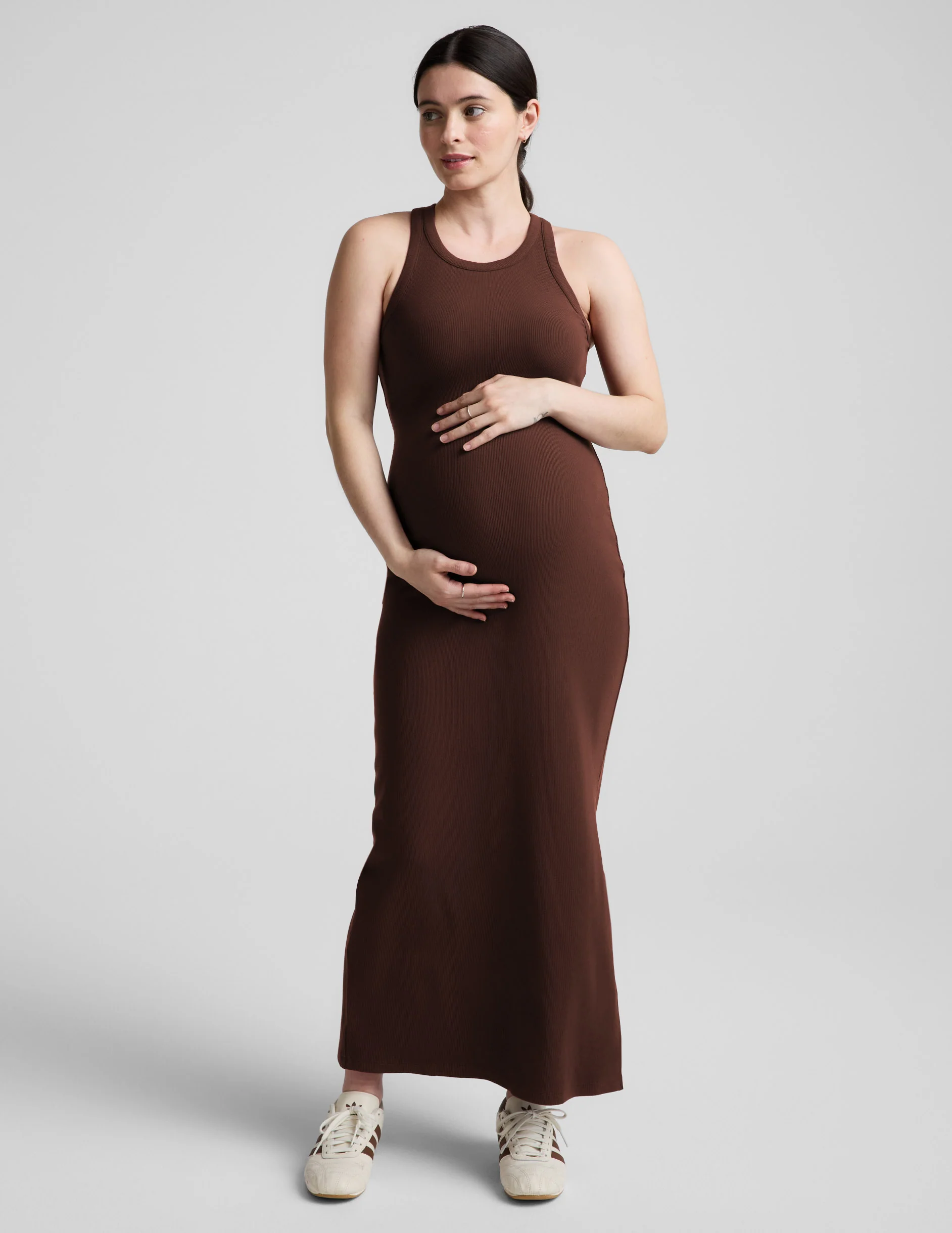 Ribbed High Neck Maxi Dress - Image 2