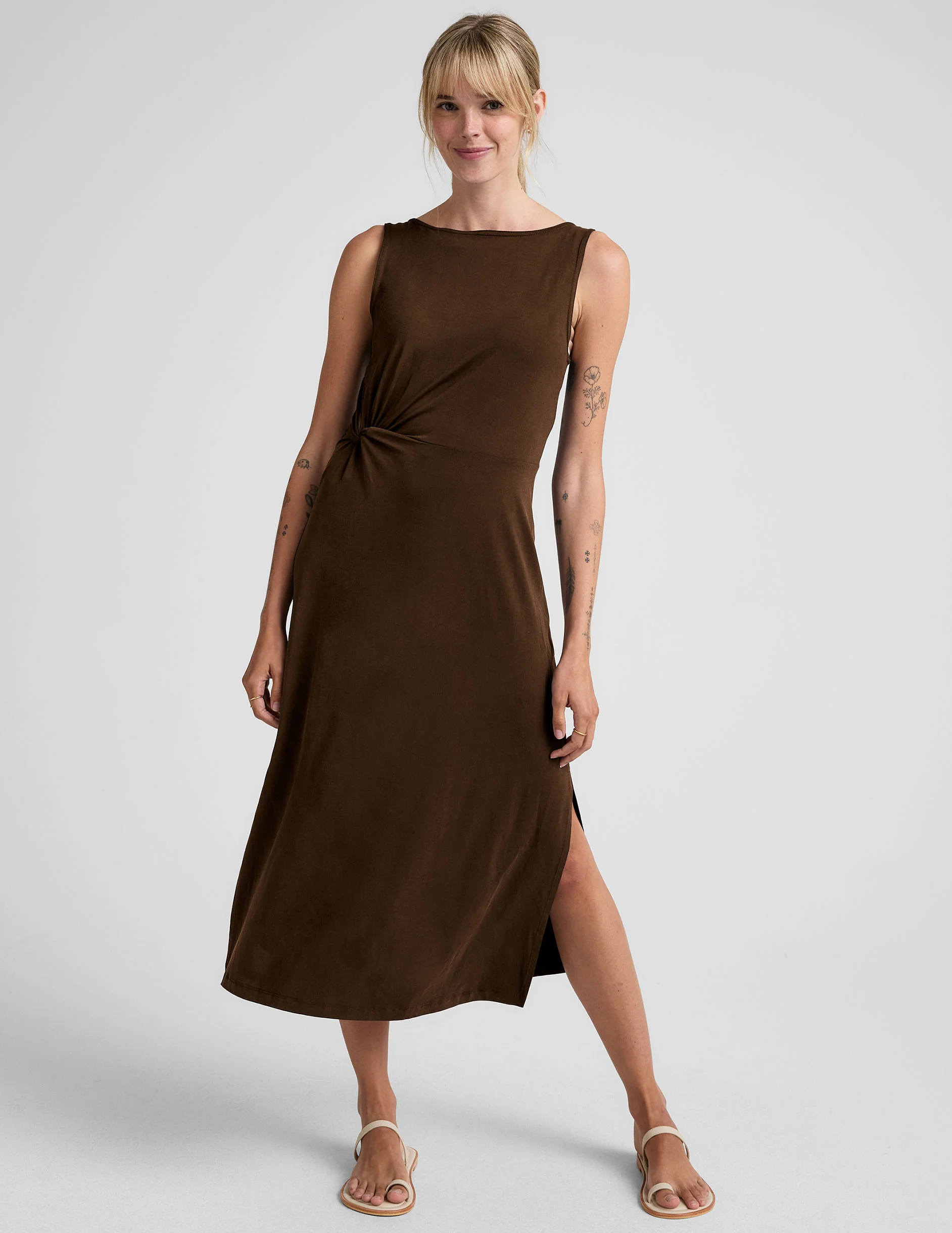 Rotation Side Twist Midi Dress - Image 3