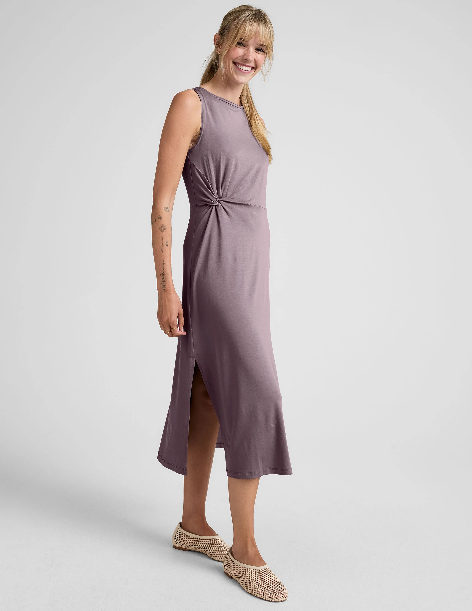 Rotation Side Twist Midi Dress - Image 2