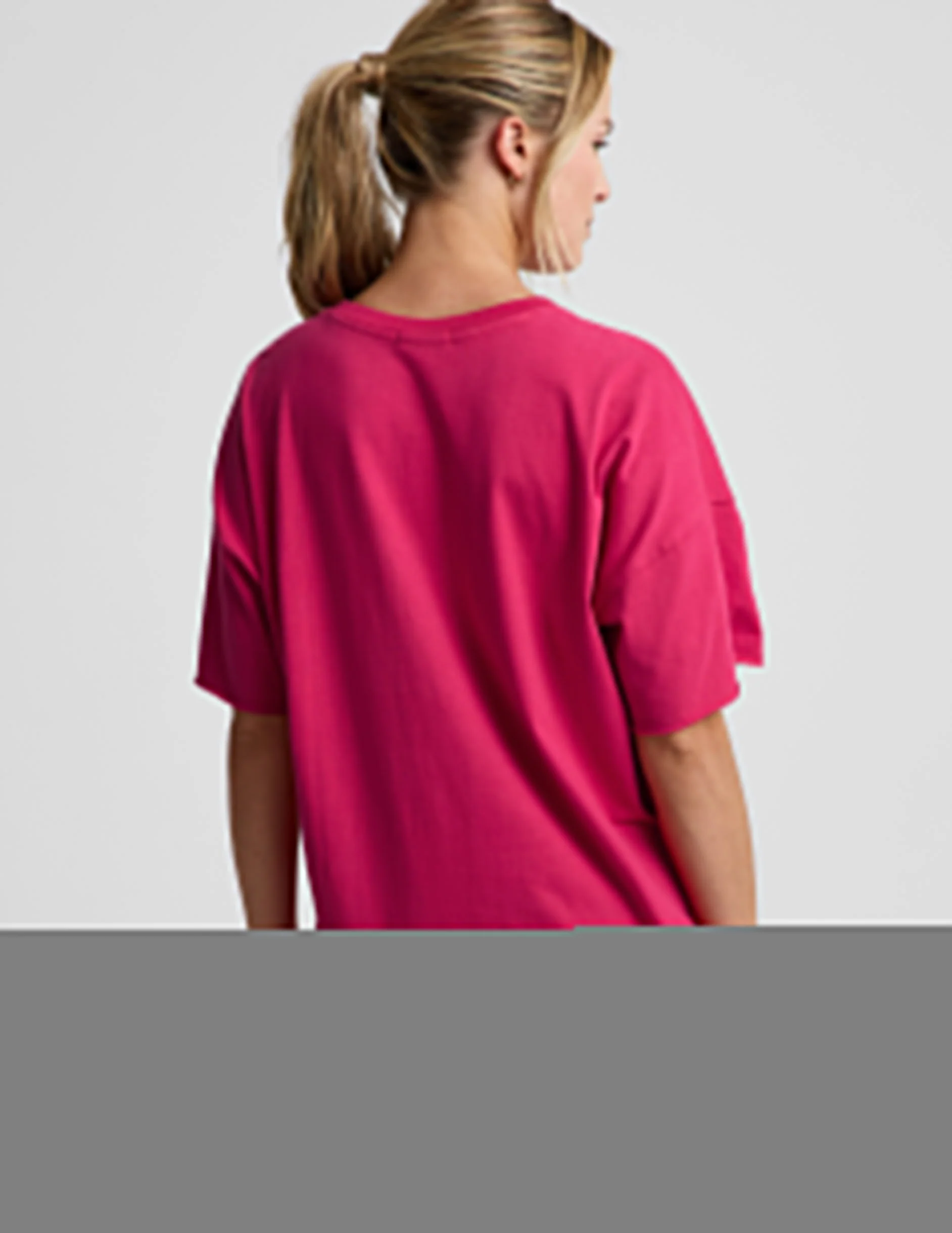 SoftKnit Better Than Ever Oversized V-Neck Cotton Tee - Image 3