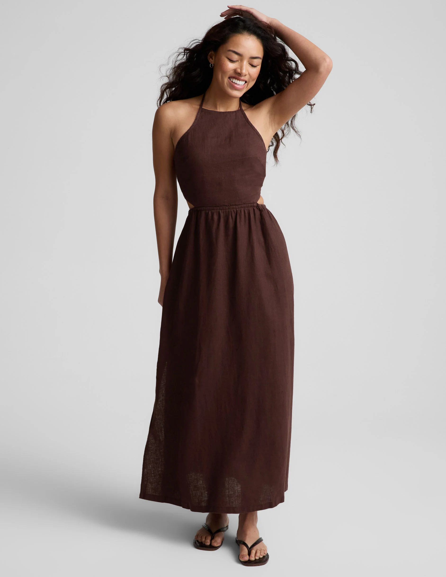 SoftWash Linen Halter Dress - Image 5