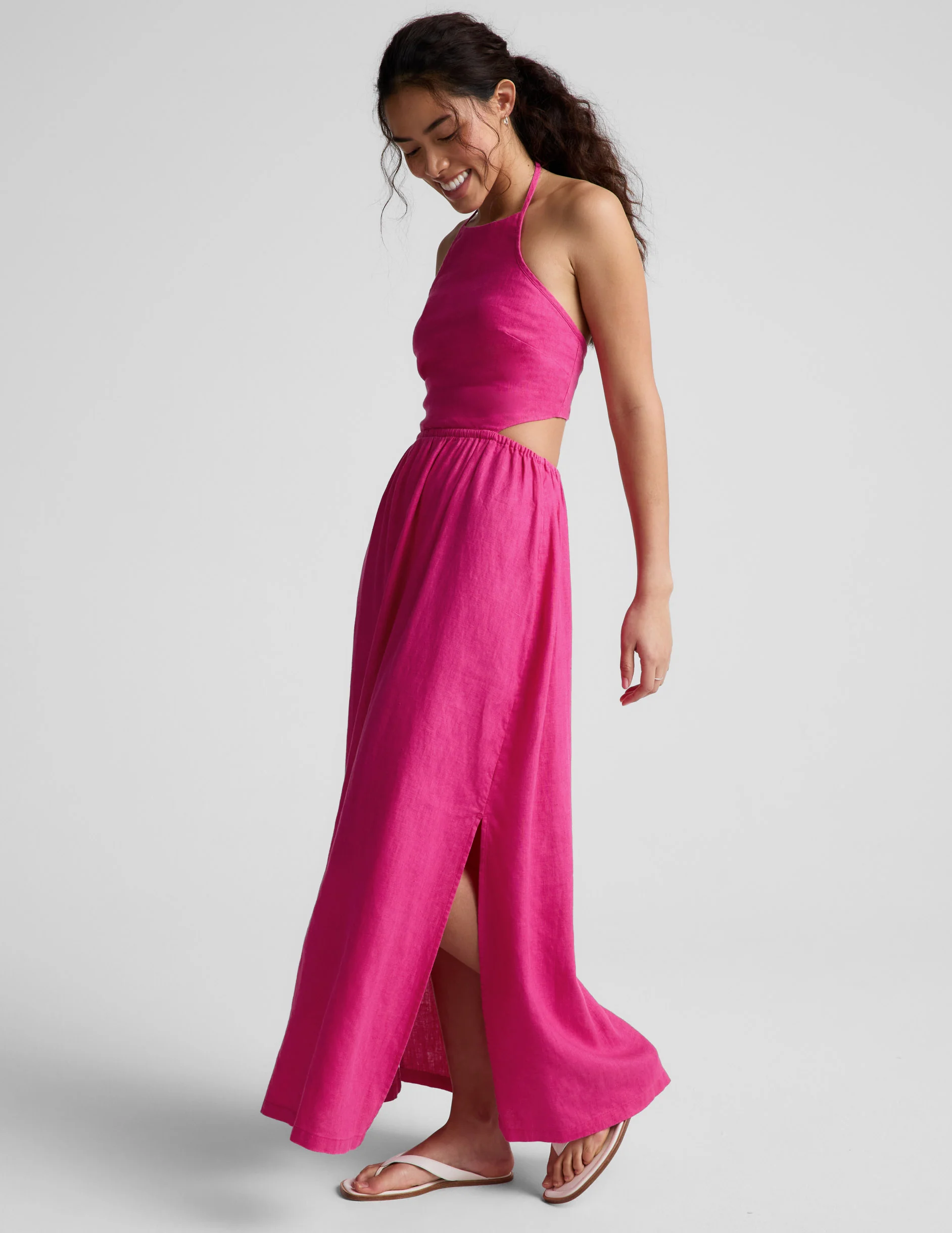 SoftWash Linen Halter Dress - Image 5