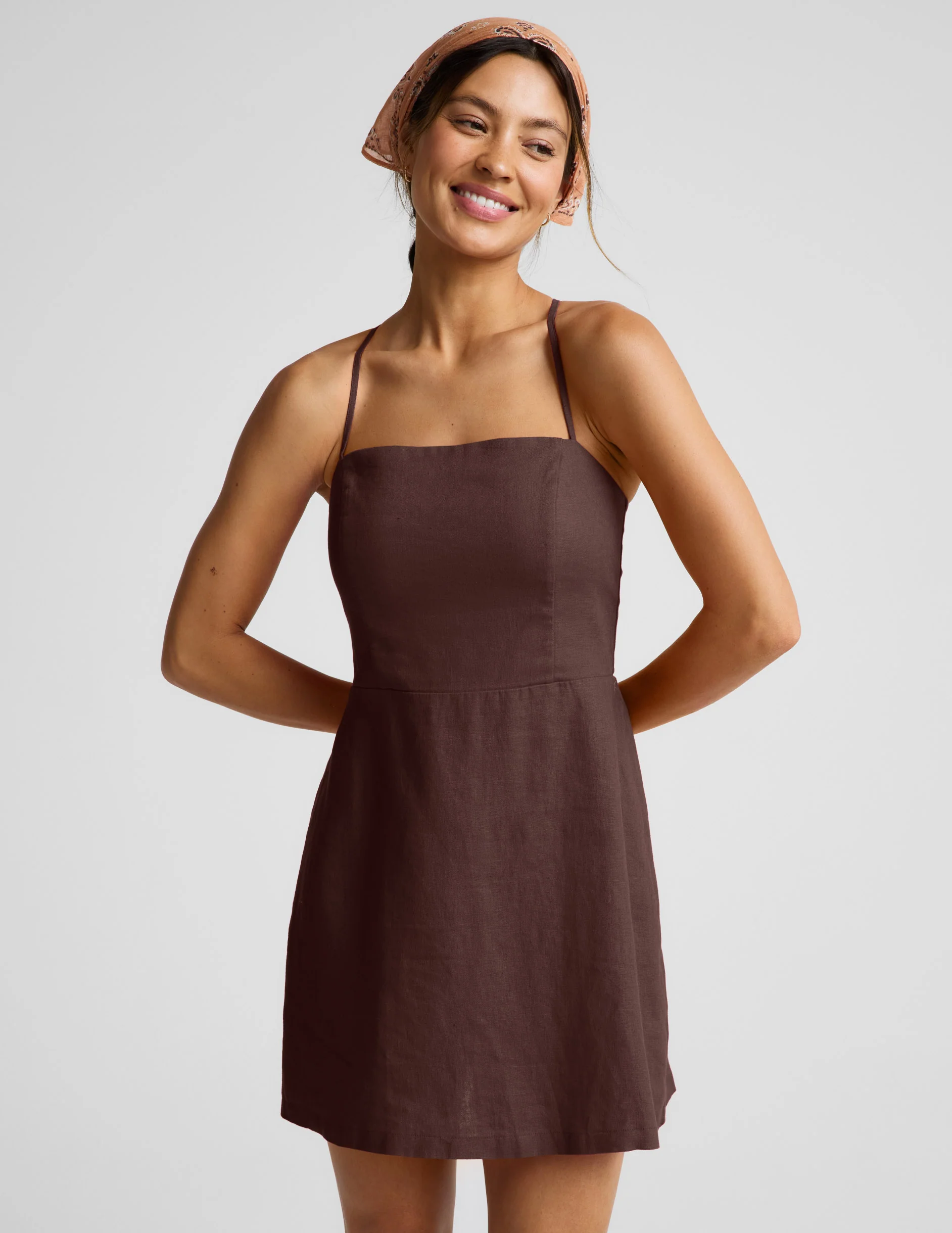 SoftWash Linen Seaside Mini Dress - Image 6