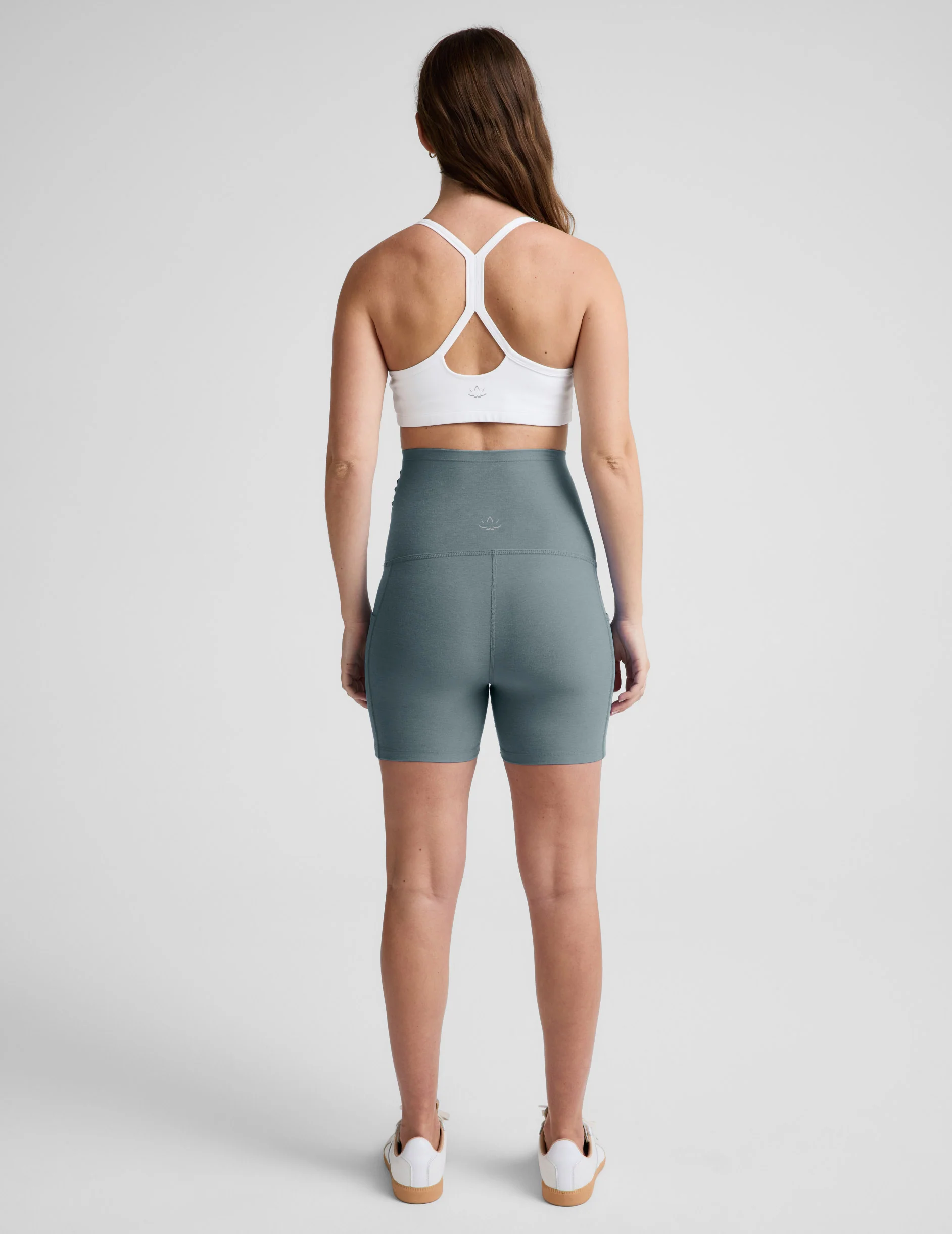 Spacedye™ Keep Pace 5" Maternity Pocket Biker Short - Image 3