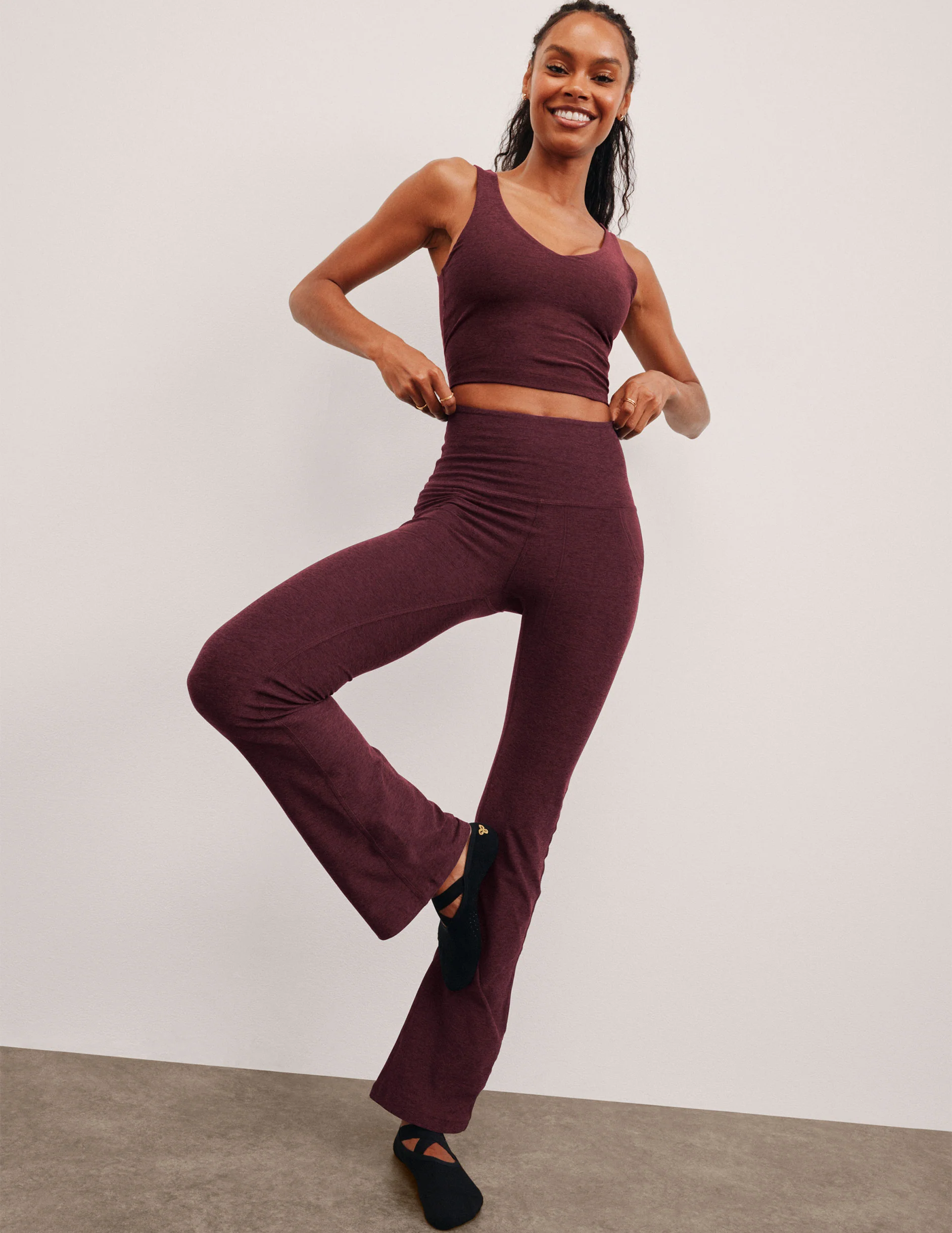Spacedye™ High Waisted Practice Pocket Bootcut Pant 31" - Image 3